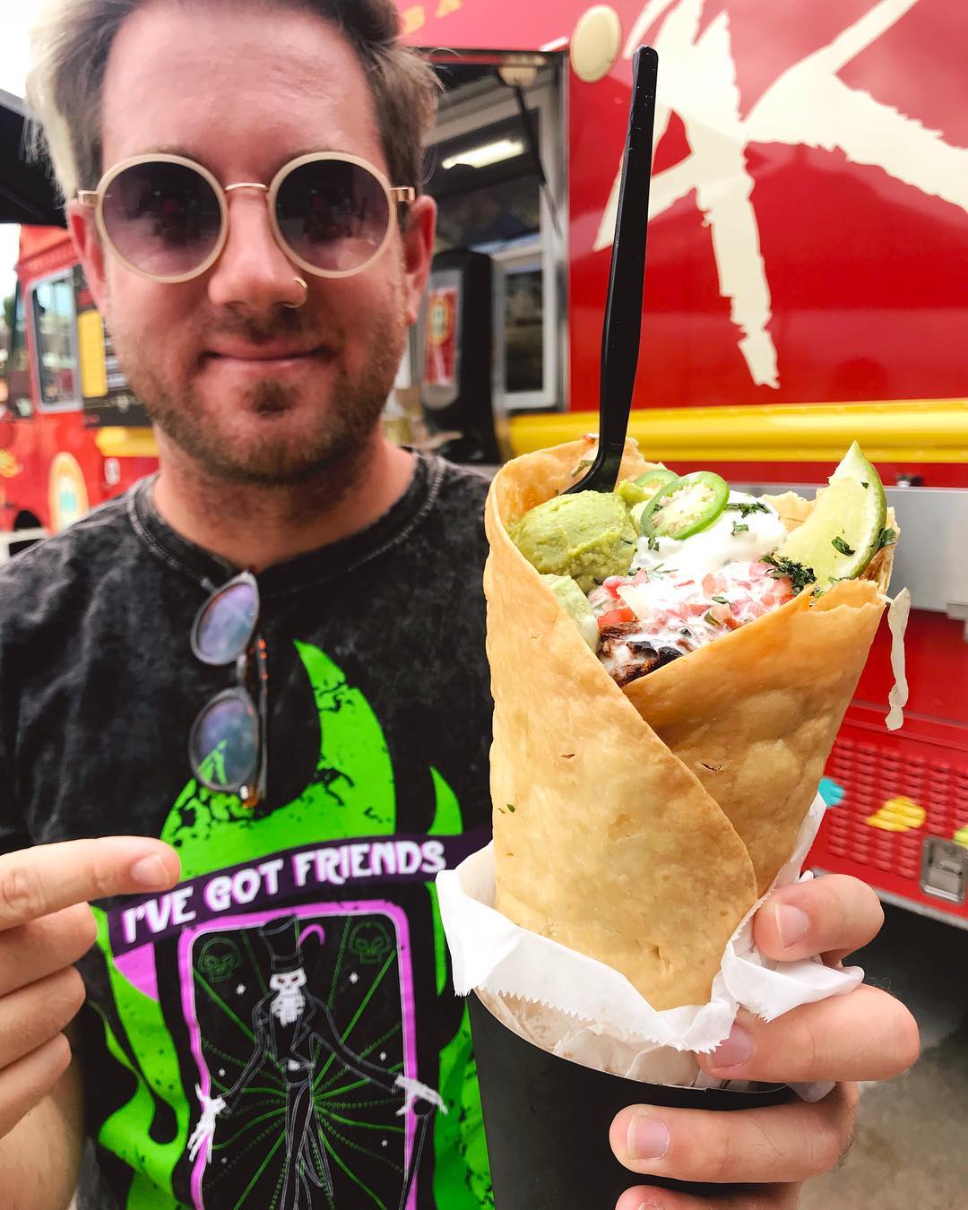 Taco Cones at the Four Rivers Food Truck in Disney Springs