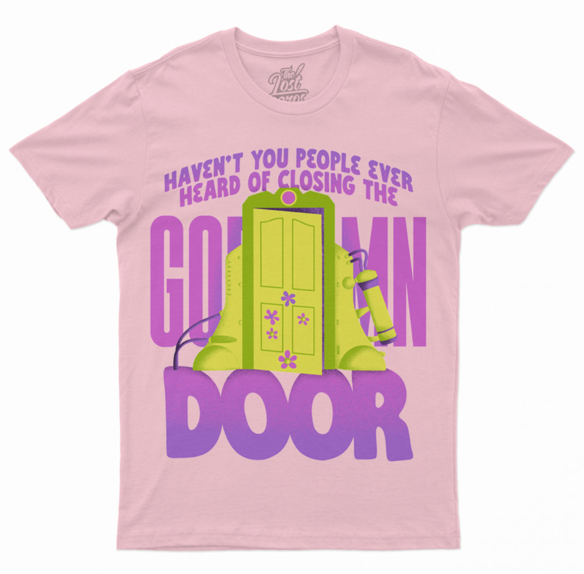 Closing the Door Tee - Pink