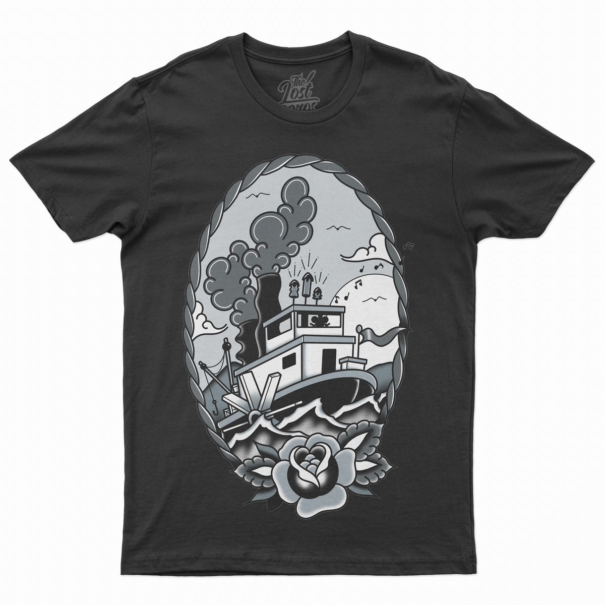 The Lost Bros Steamboat Tattoo Tee