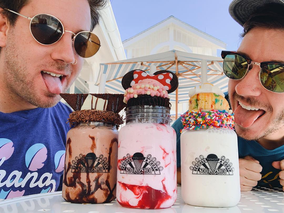 Mason Jar Milkshakes from Beaches & Cream