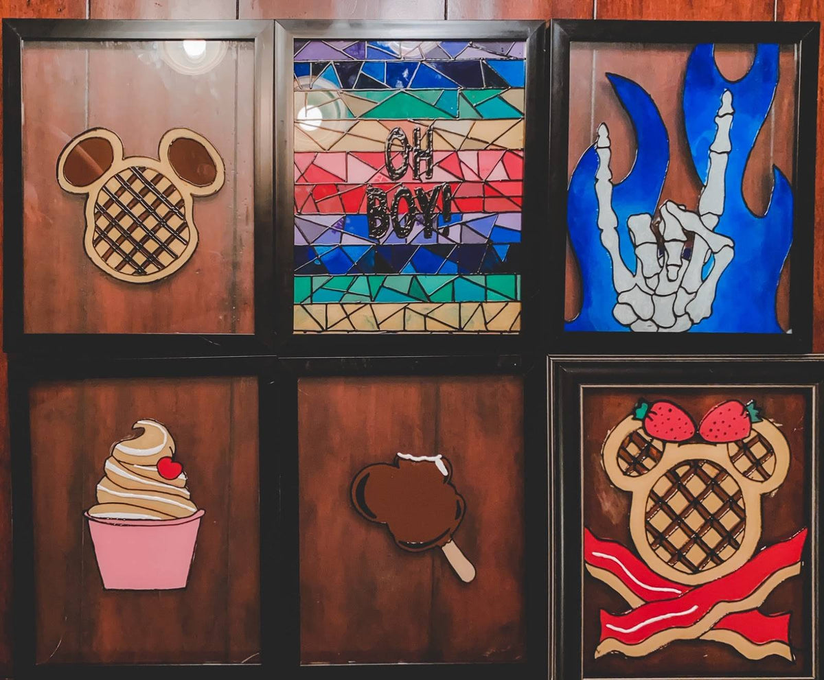 Create Your Own  Faux Stained Glass Art With These Lost Bros Designs!