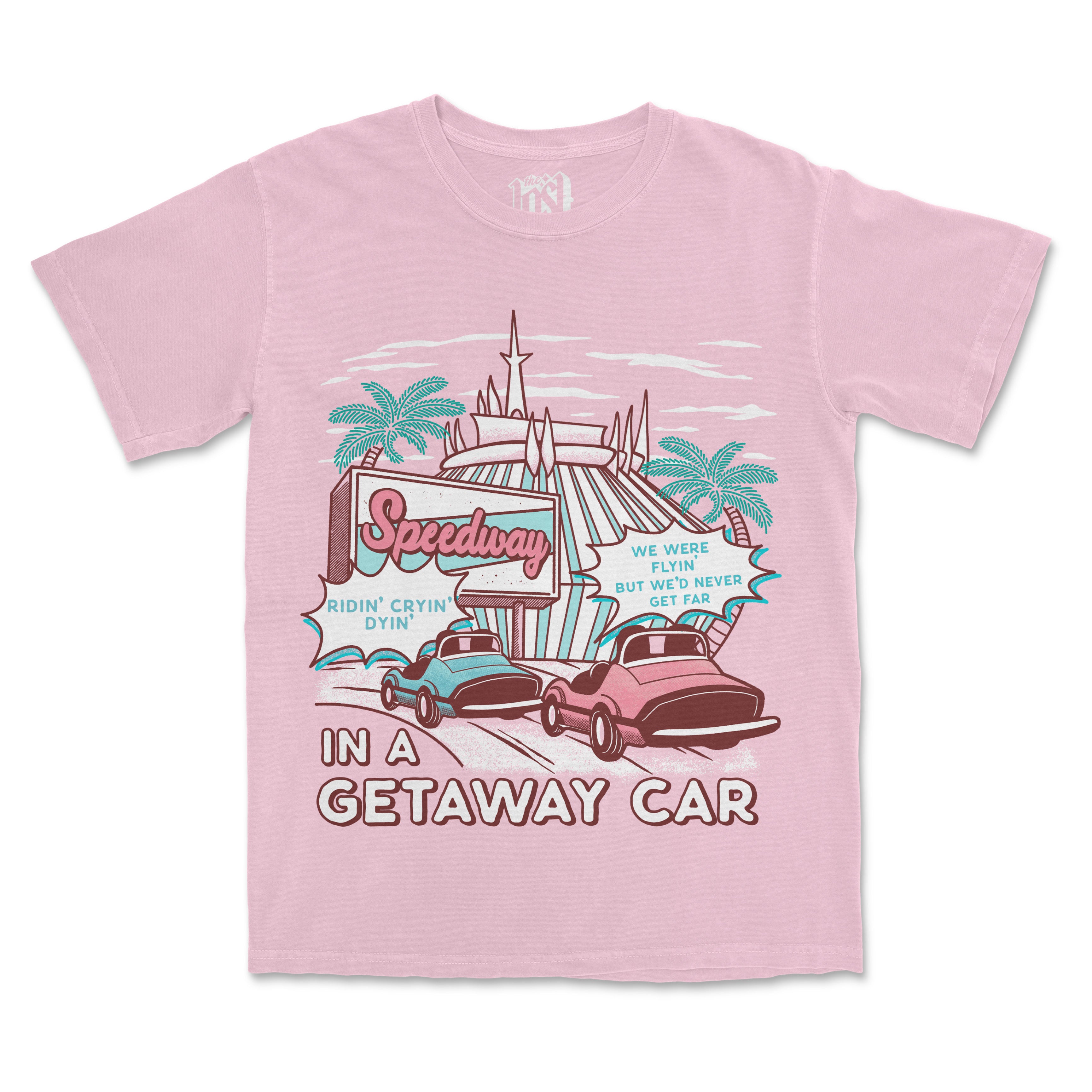Urban Backwoods T-Shirt Donna "Car Time Machine" - Maglietta Donna Ragazza, 100% Cotone Pettinato, Vestibilità Regular, Stampa Di Qualità