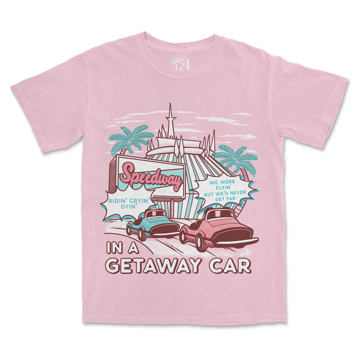 Speedway in a Getaway Car Tee