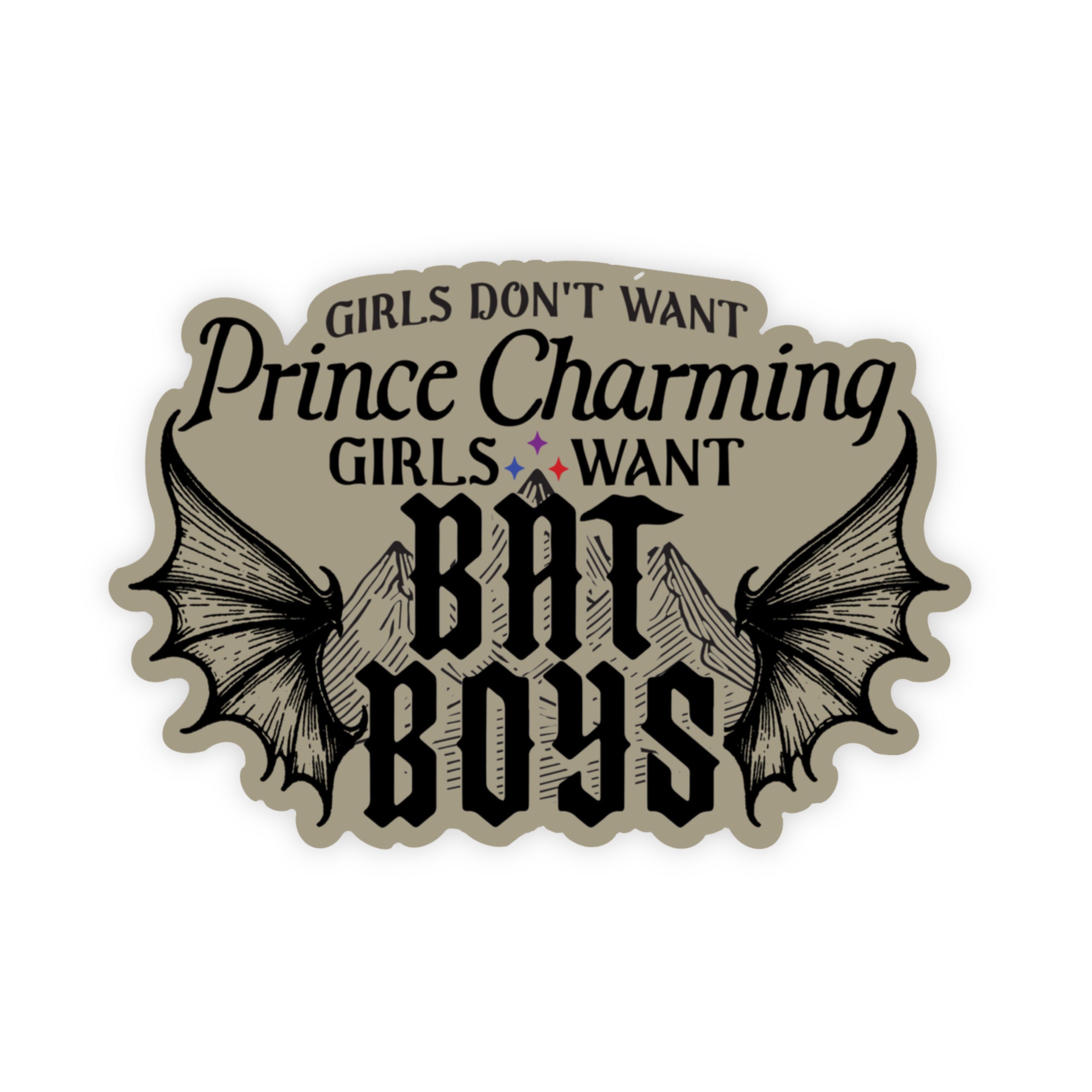 Girls Want Bat Boys Sticker