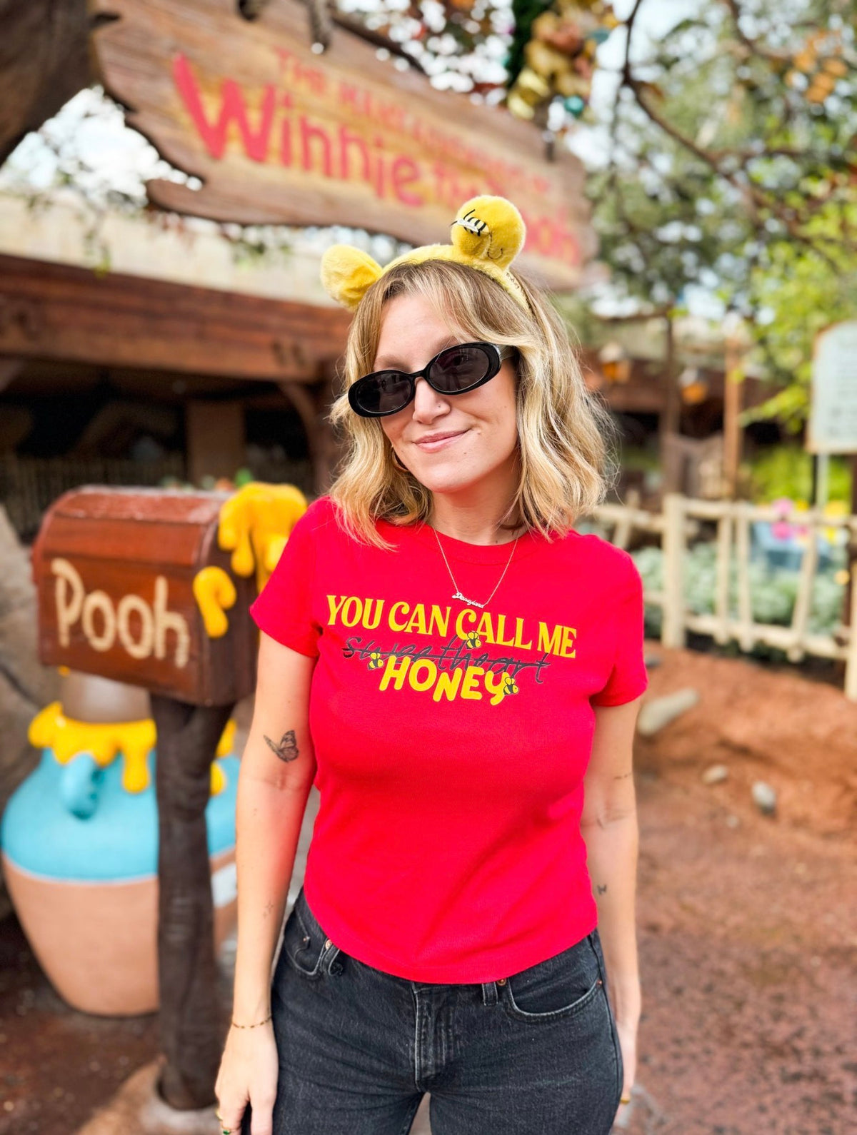 You Can Call Me Honey Crop Tee