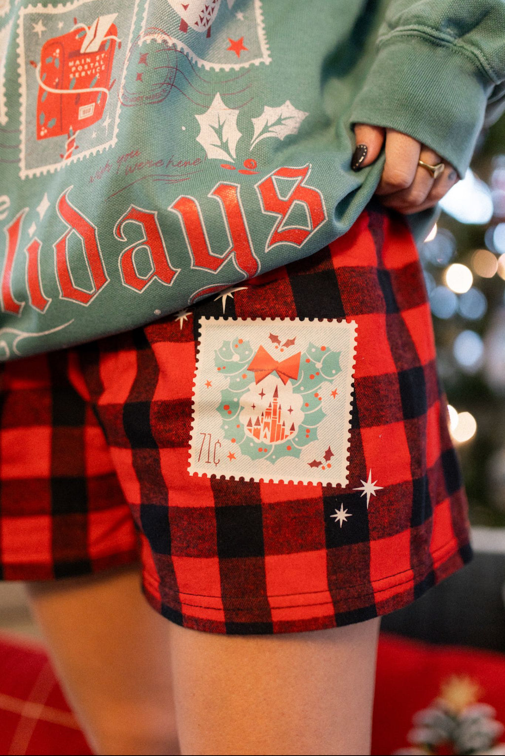 Home for the Holidays Pajama Shorts