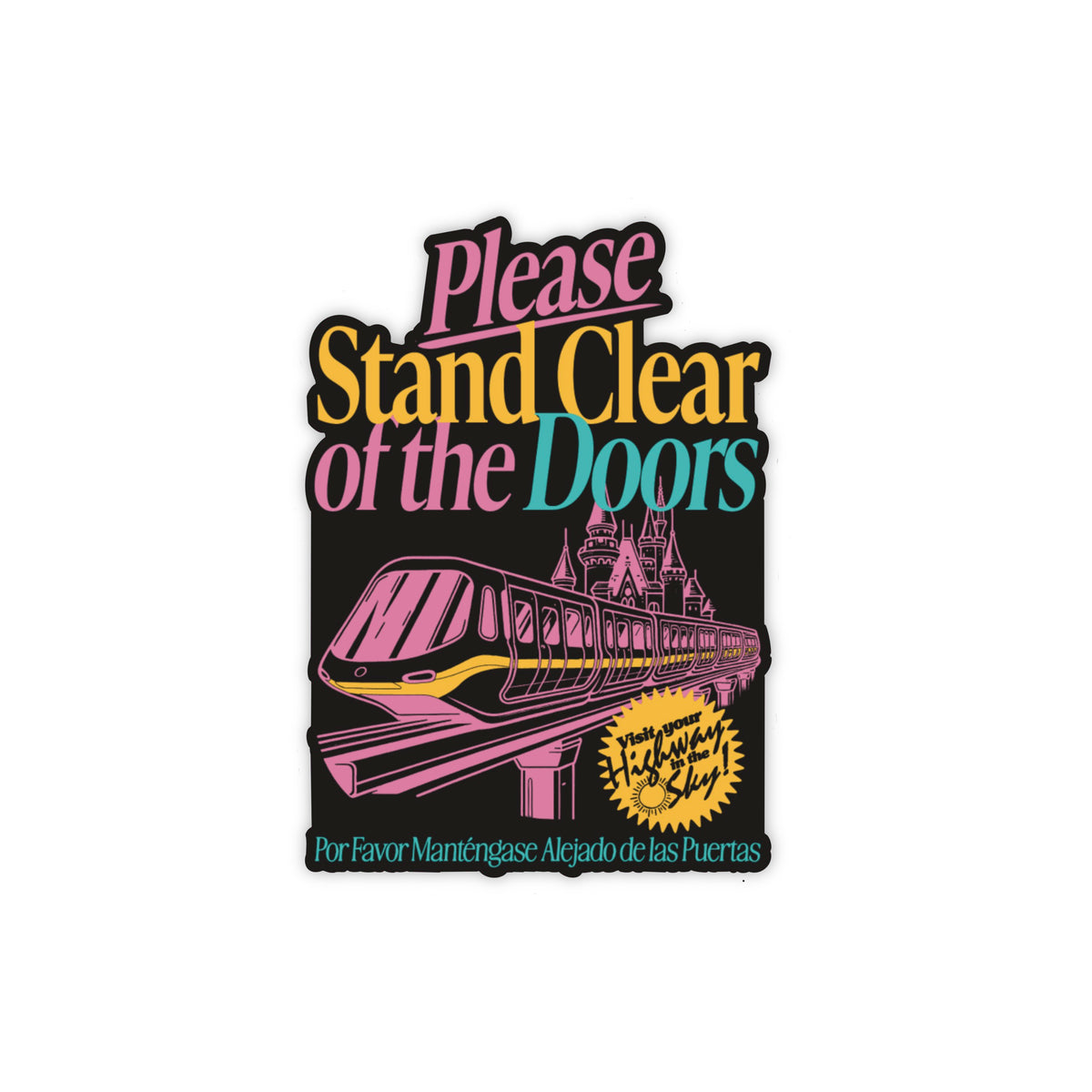Please Stand Clear Sticker