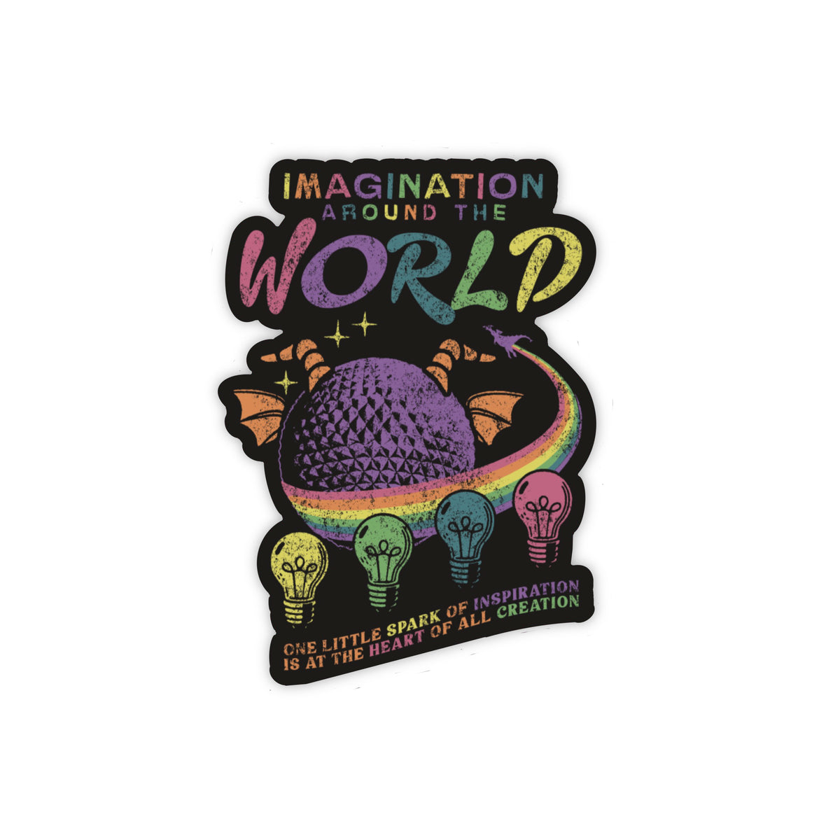 Imagination Around the World Sticker