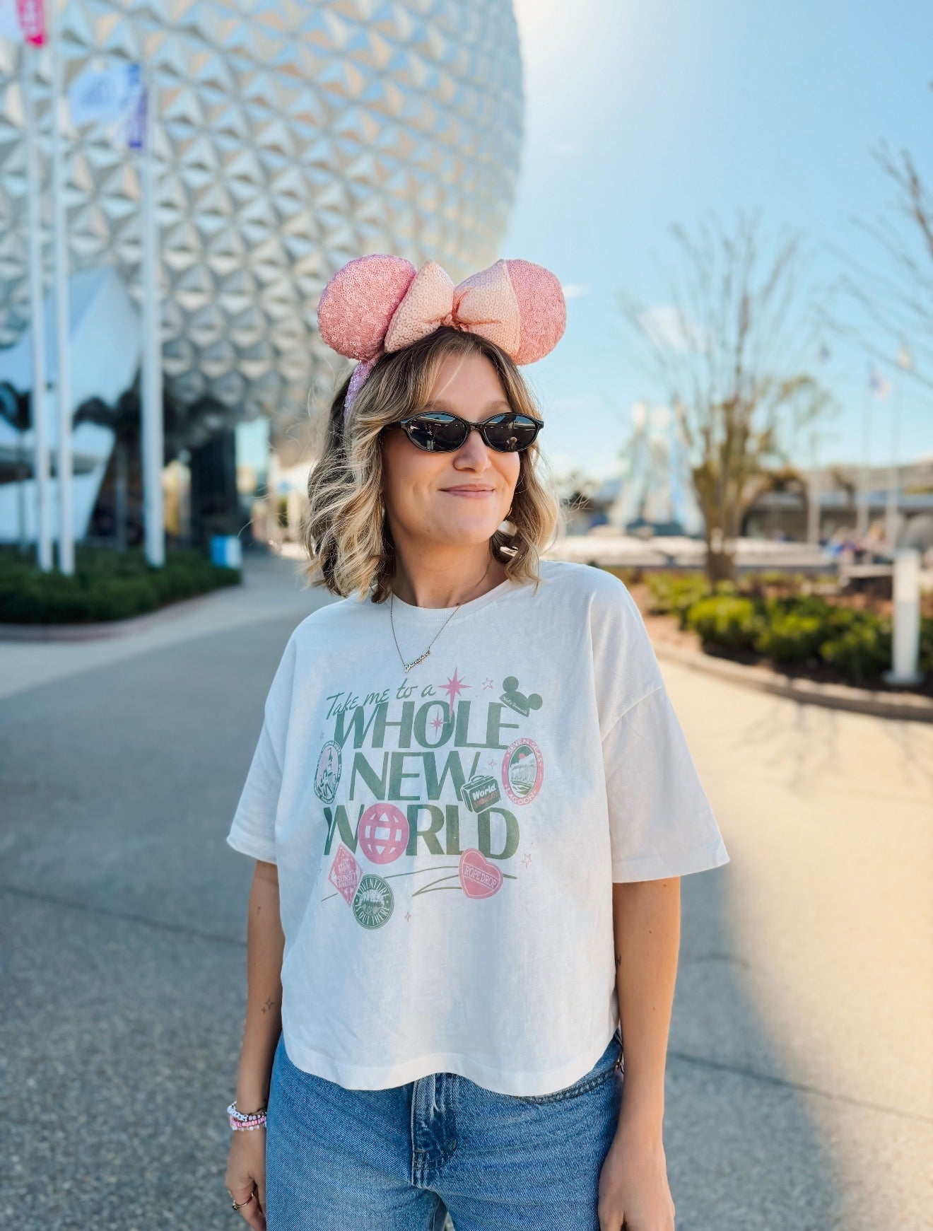 Take Me To A Whole New World Crop Tee - The Lost Bros