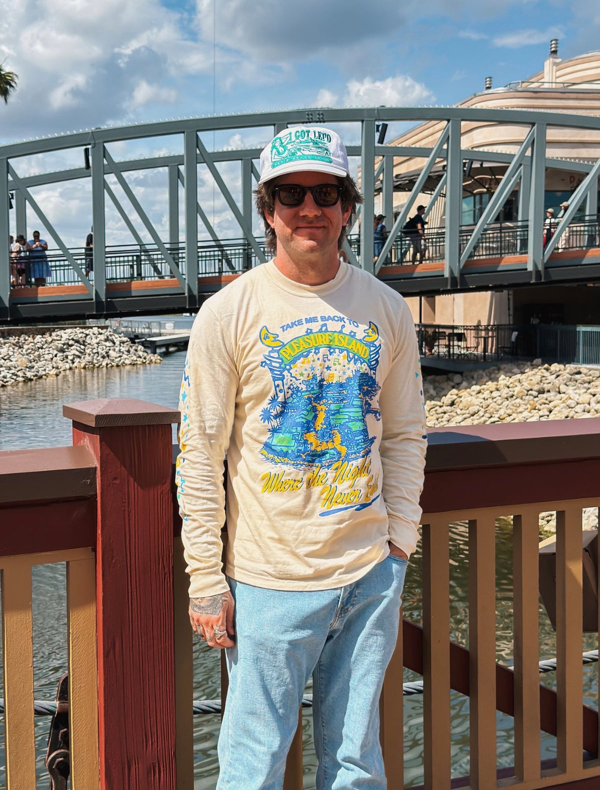 Where The Night Never Ends Long Sleeve Tee - Ivory