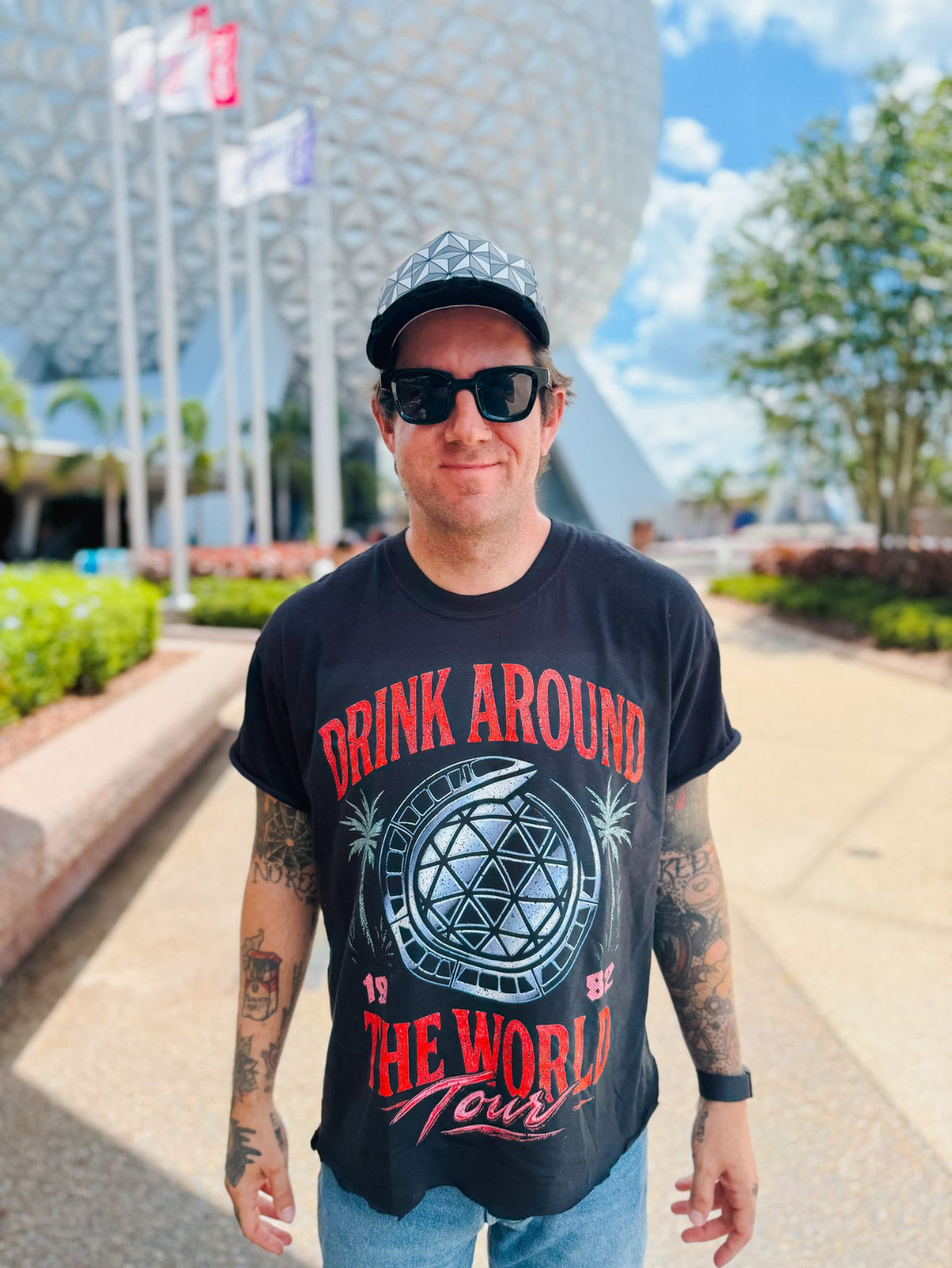 Drink Around the World Tee - Chrome Variant