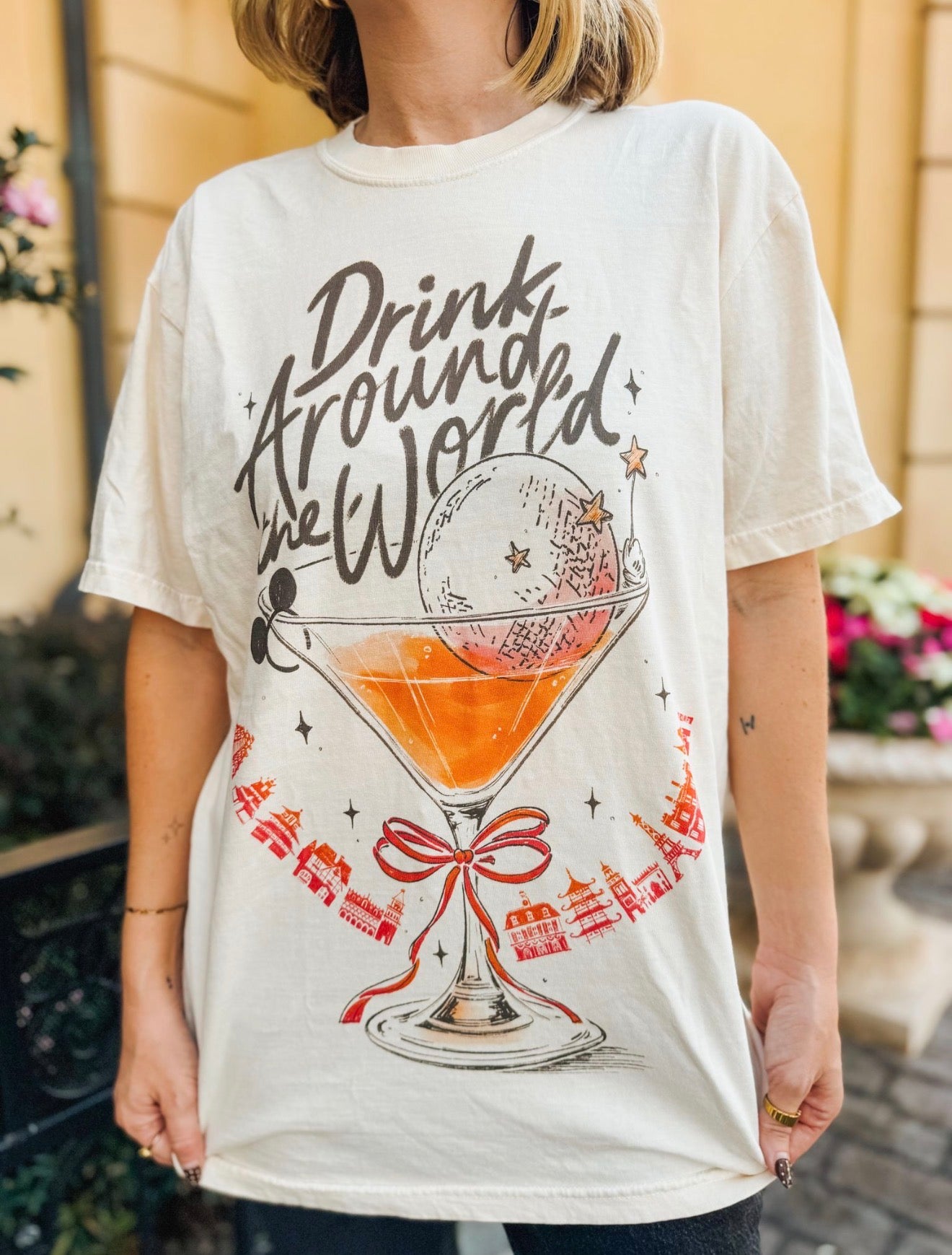 Drink Around the World Tee - Martini Variant - The Lost Bros