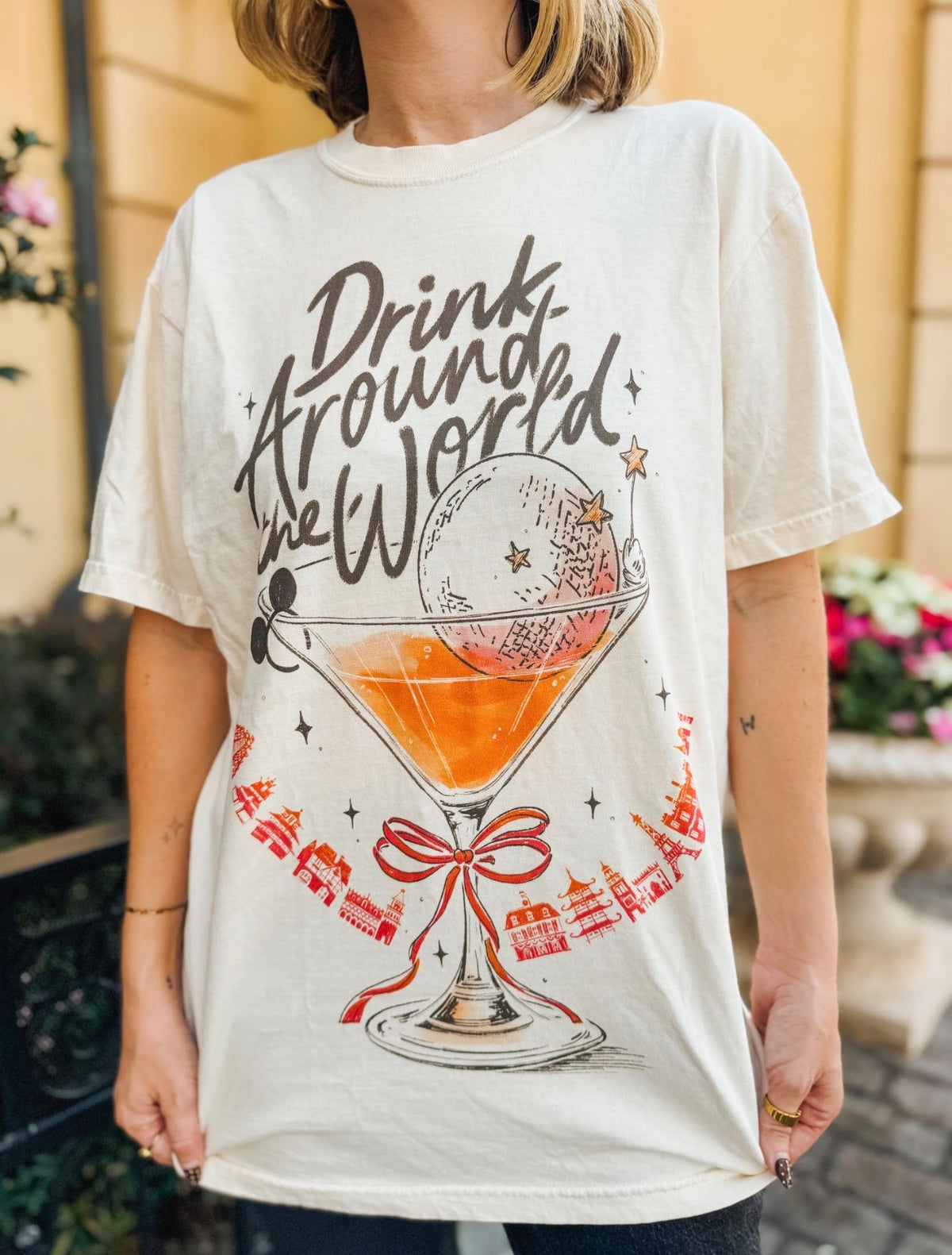 Drink Around the World Tee - Martini Variant