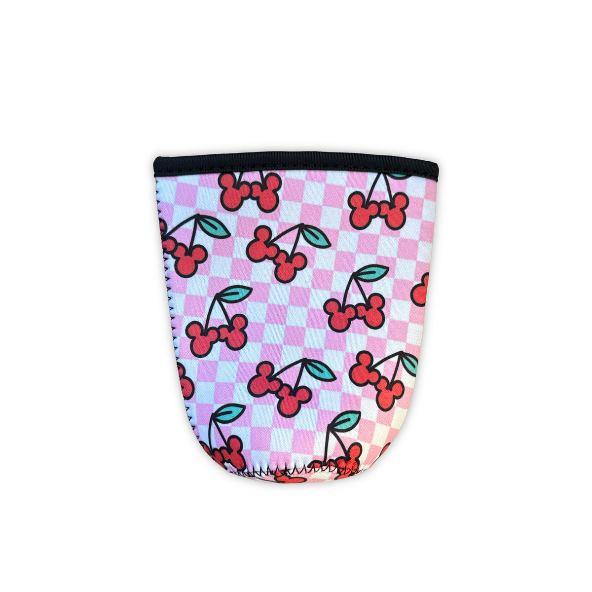 Checkered Cherry Cup Sleeve