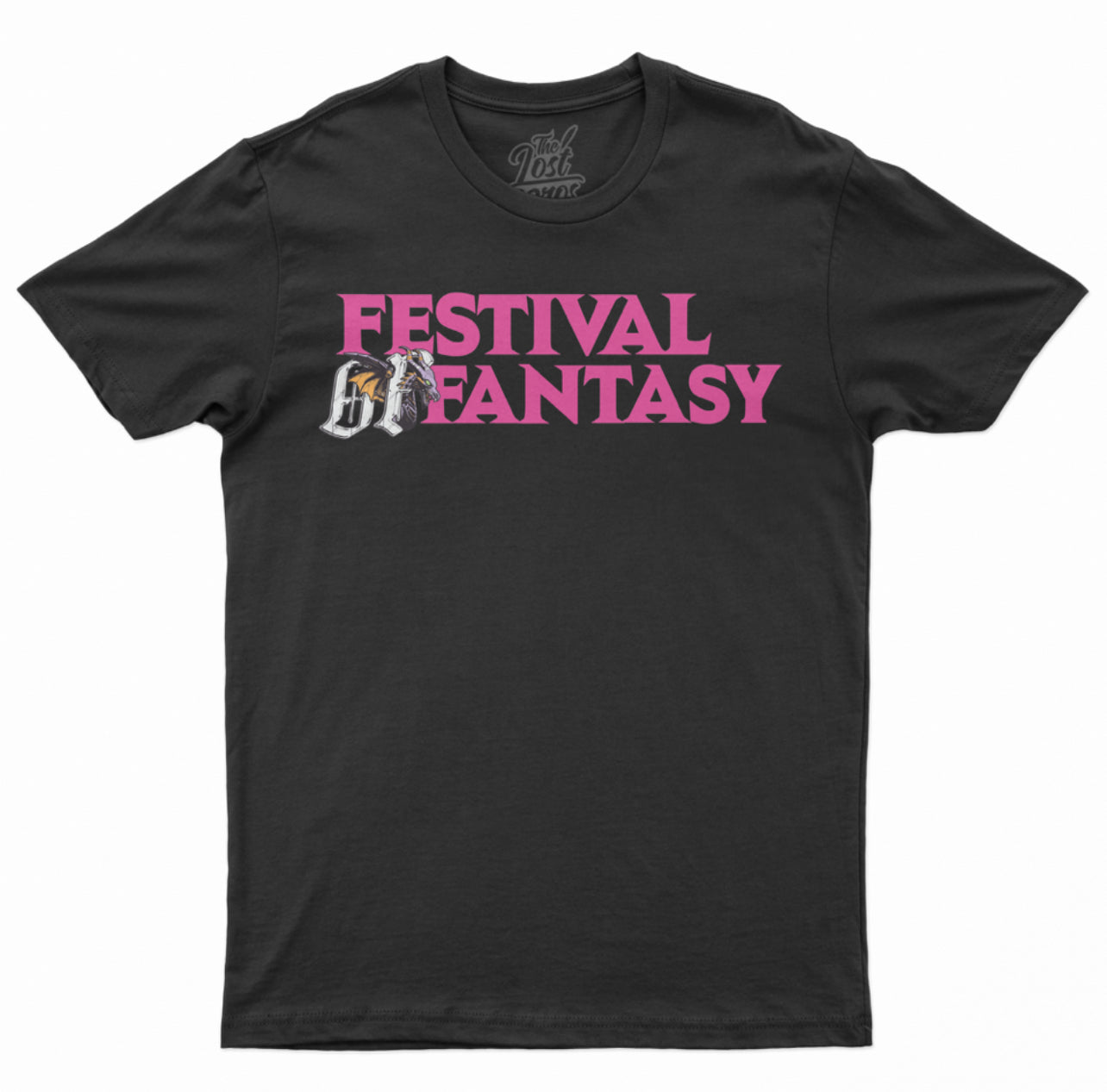 the lost bros Festival of Fantasy Tee - Black