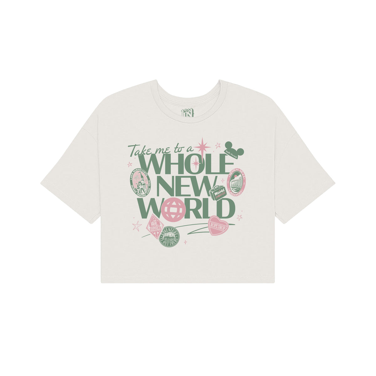 Take Me To A Whole New World Crop Tee