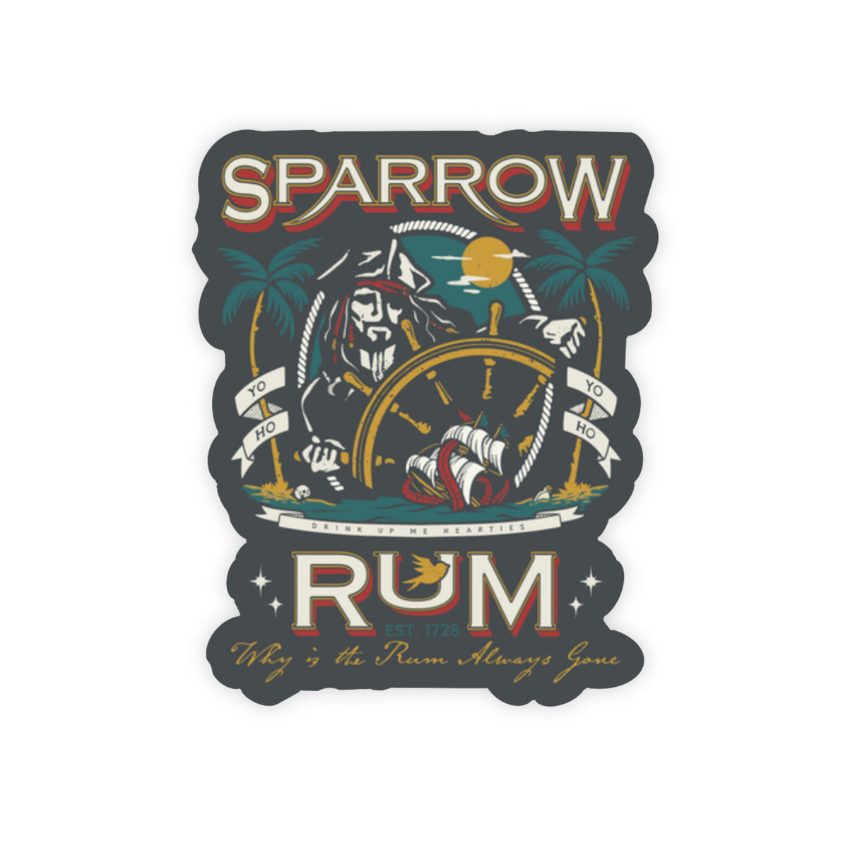 Sparrow Rum Sticker