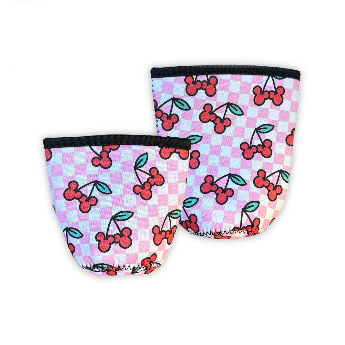 Checkered Cherry Cup Sleeve
