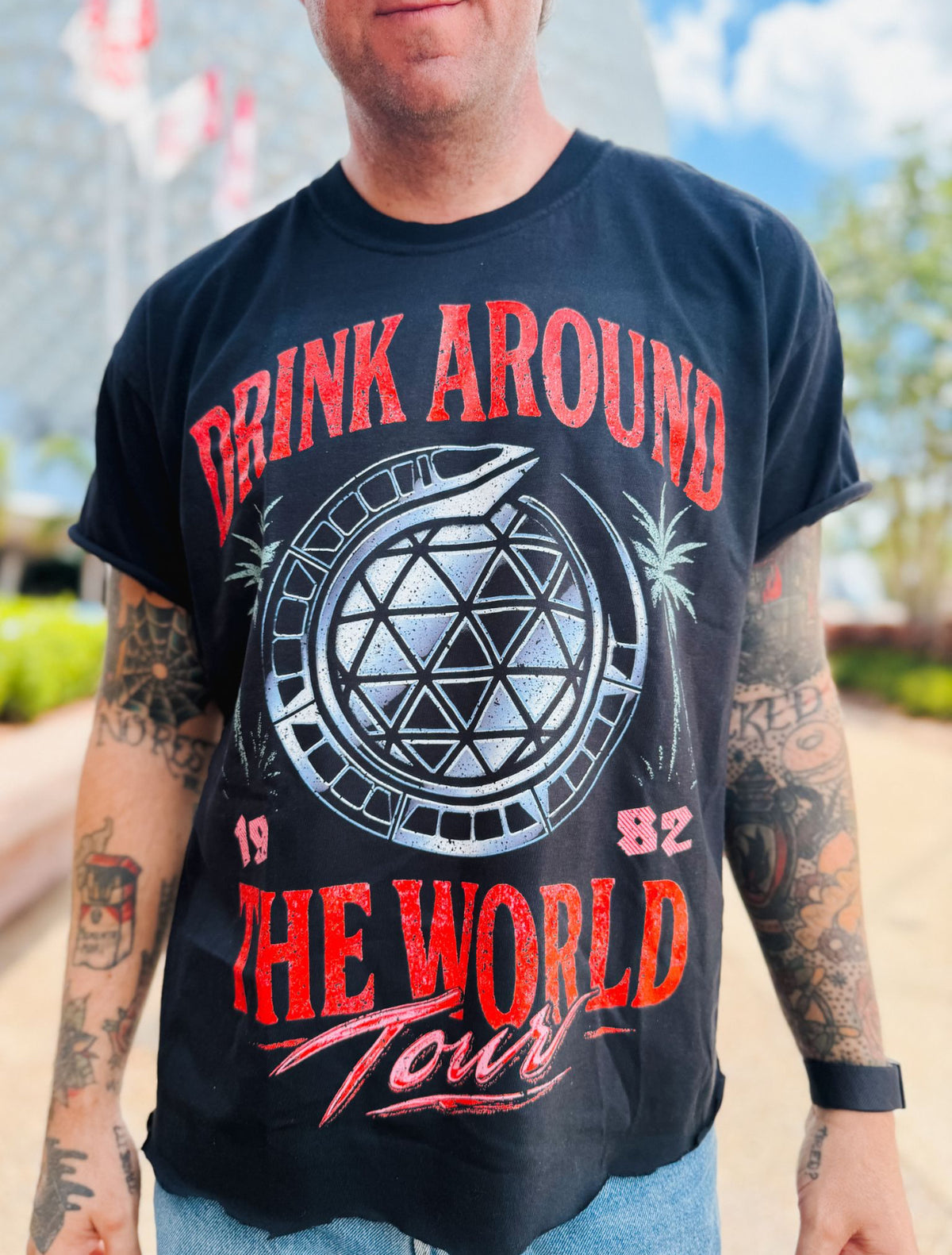Drink Around the World Tee - Chrome Variant