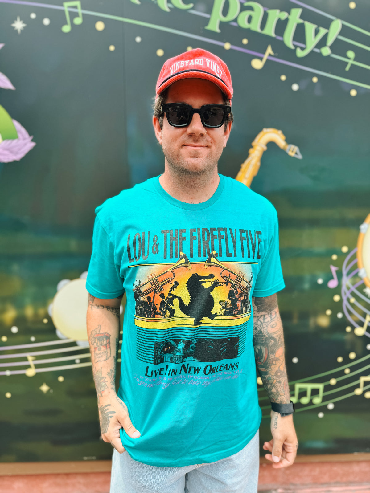 the lost bros lou and the firefly five tee