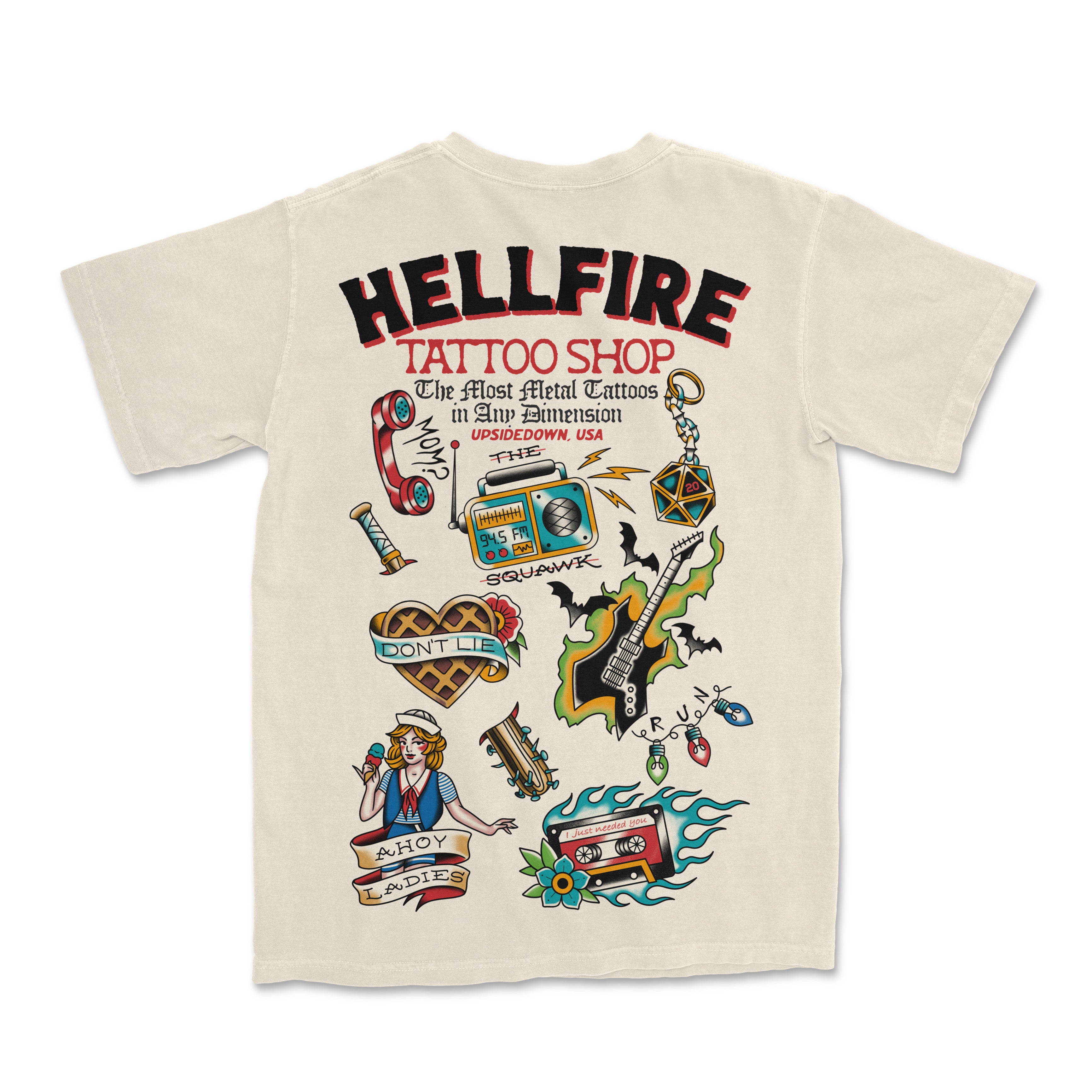 Hellfire Tattoo Shop Tee - The Lost Bros