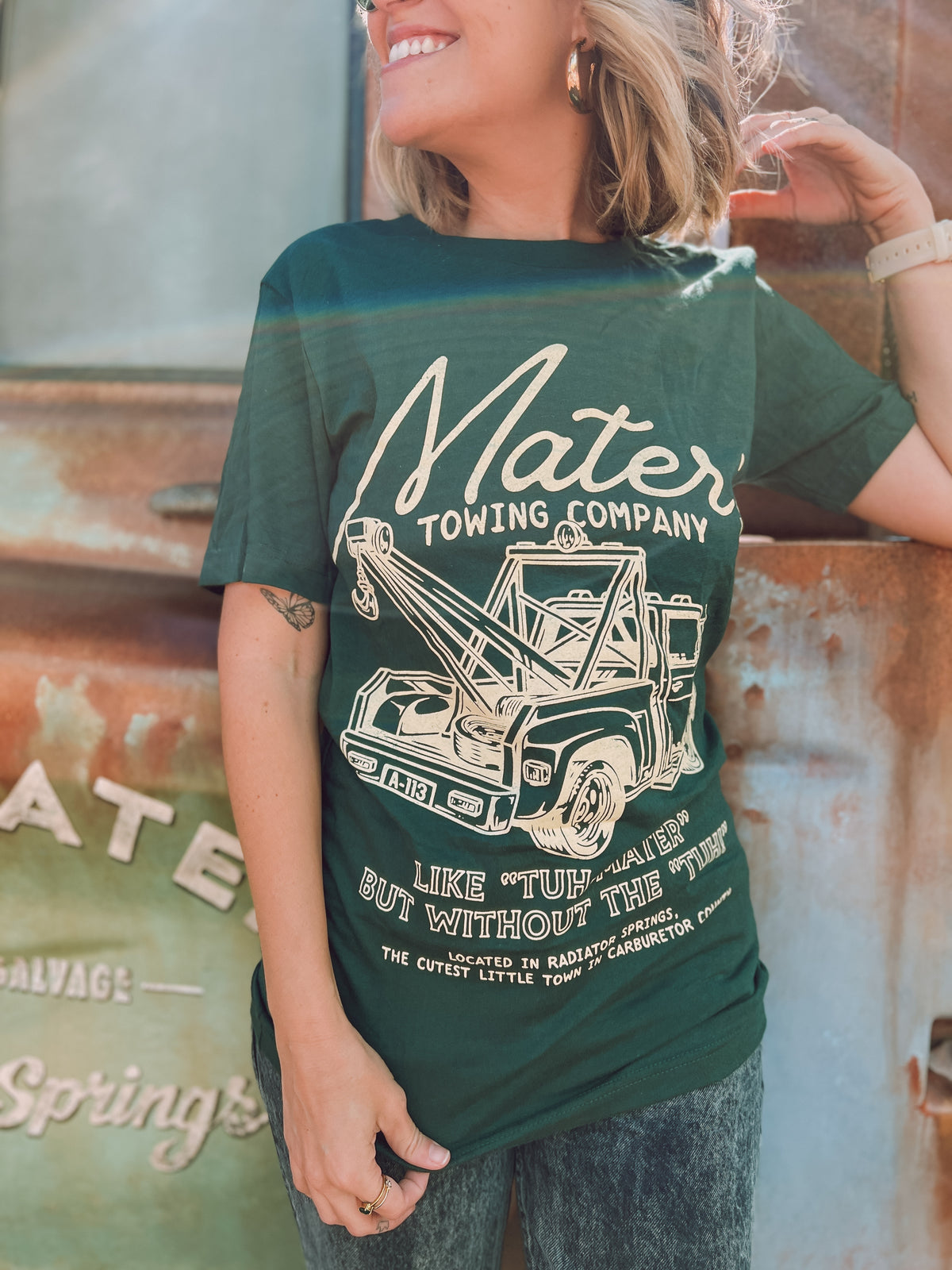 Mater&#39;s Towing Co Tee - Green