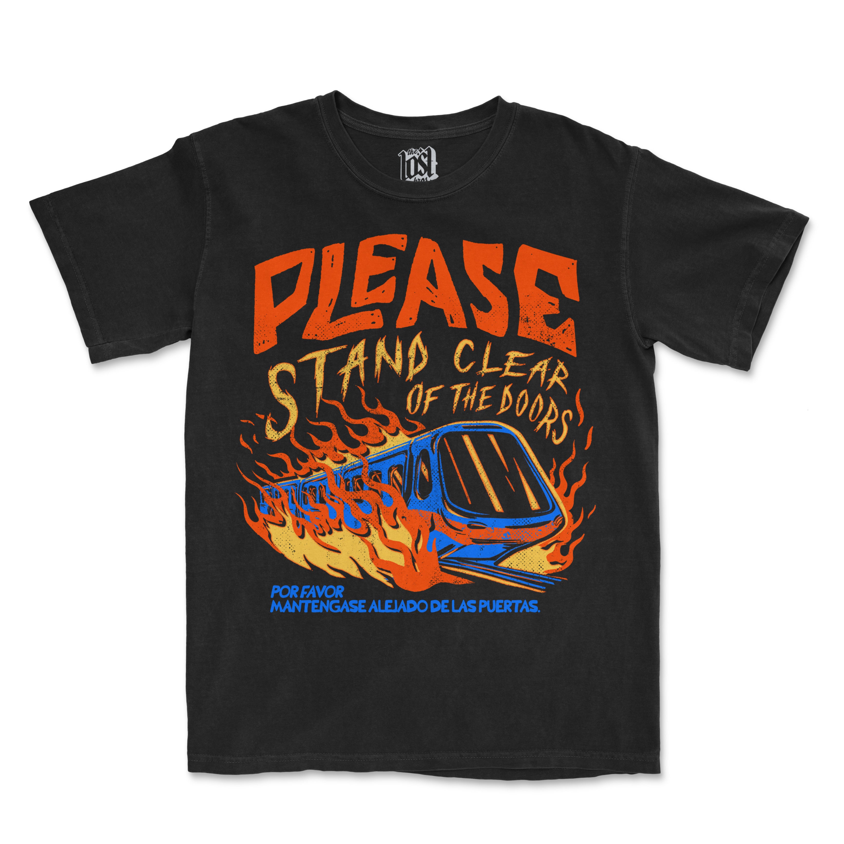 Please Stand Clear Tee - Heavy Metal Variant - The Lost Bros