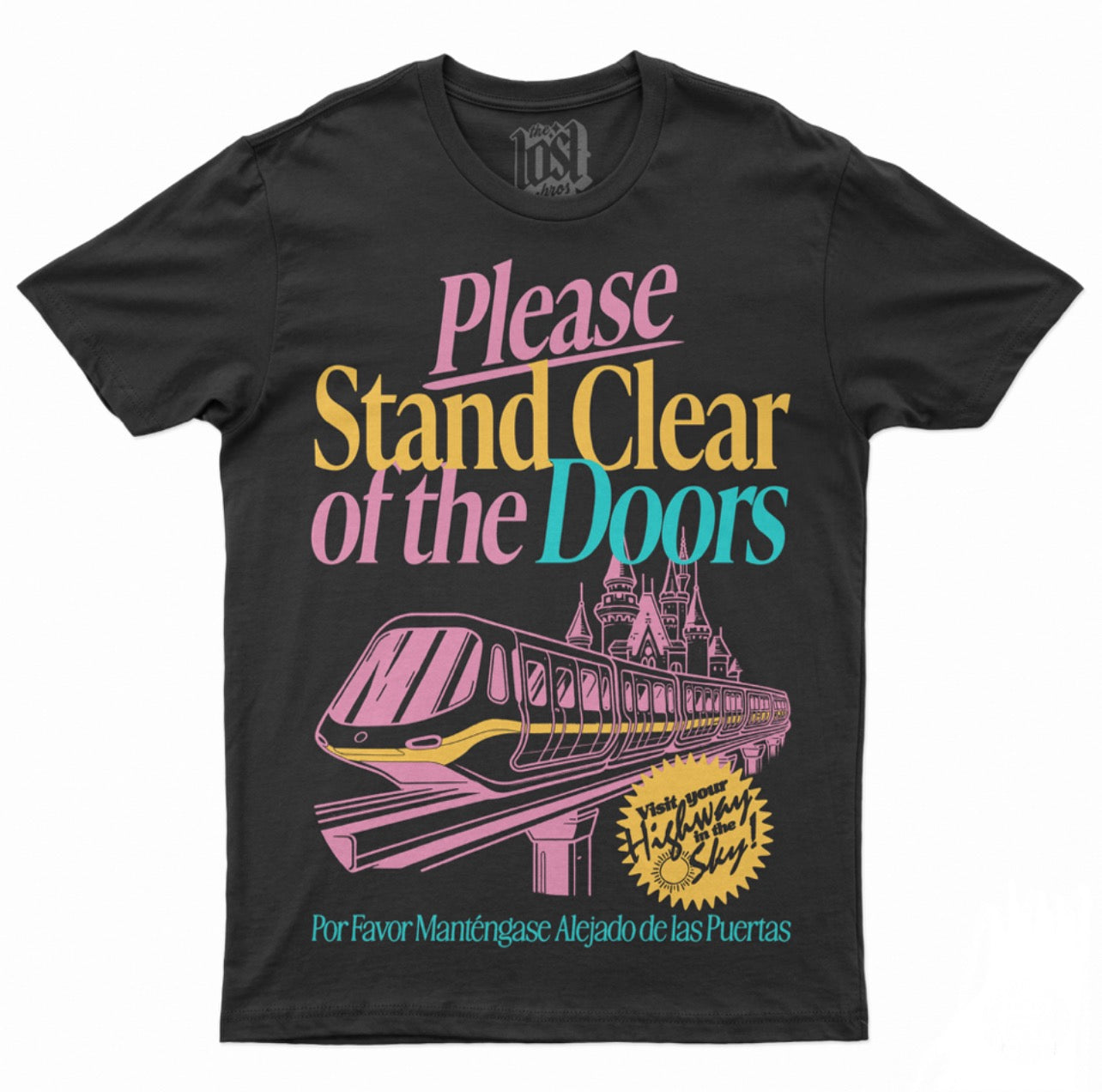 Please Stand Clear Tee - Black
