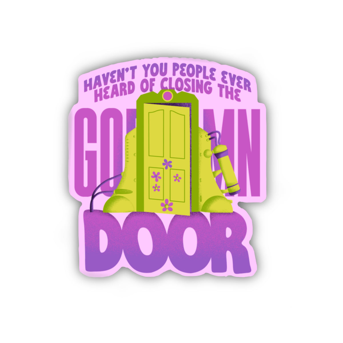 Closing the Door Sticker