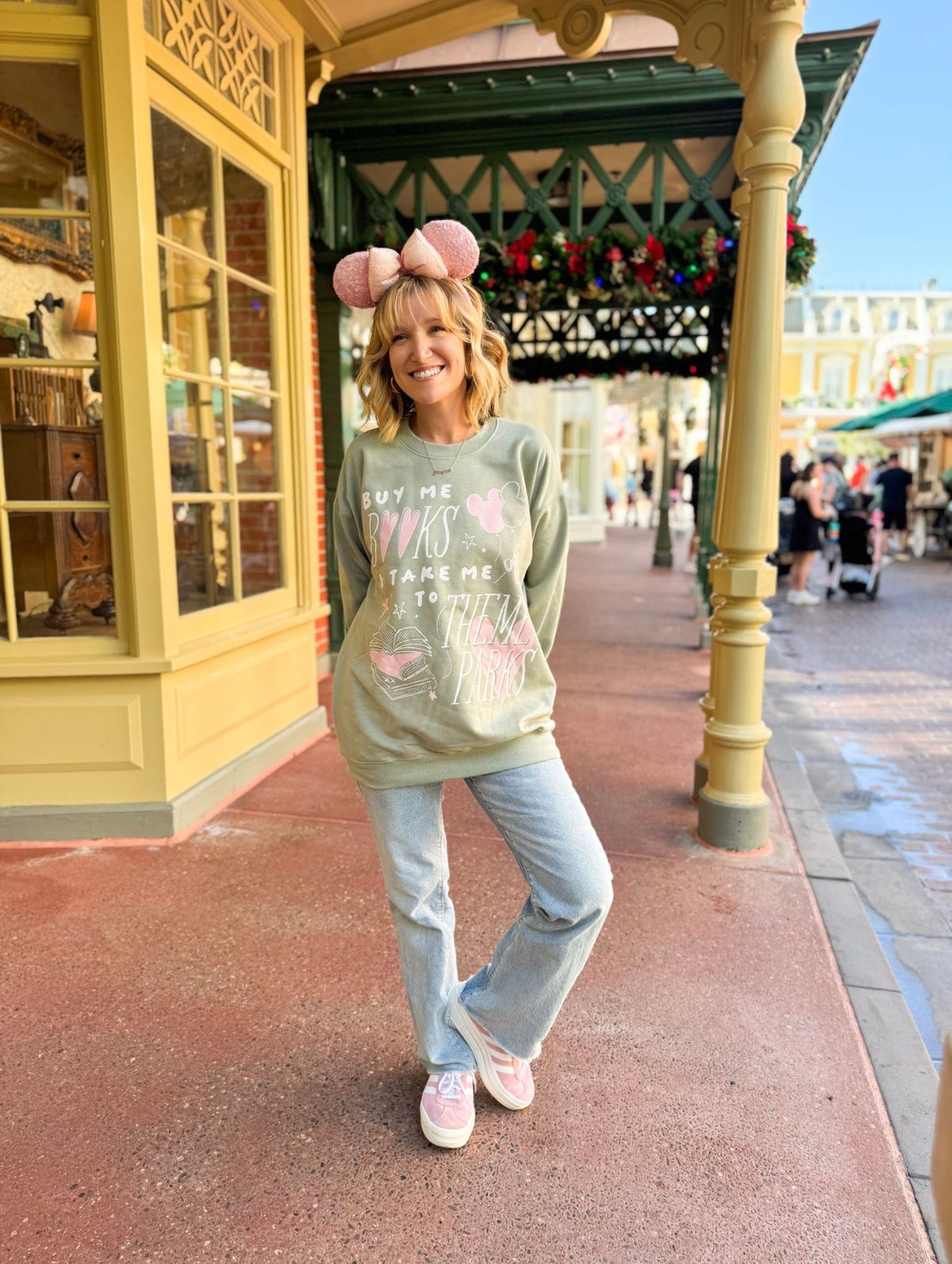 Theme Parks and Books Sweatshirt