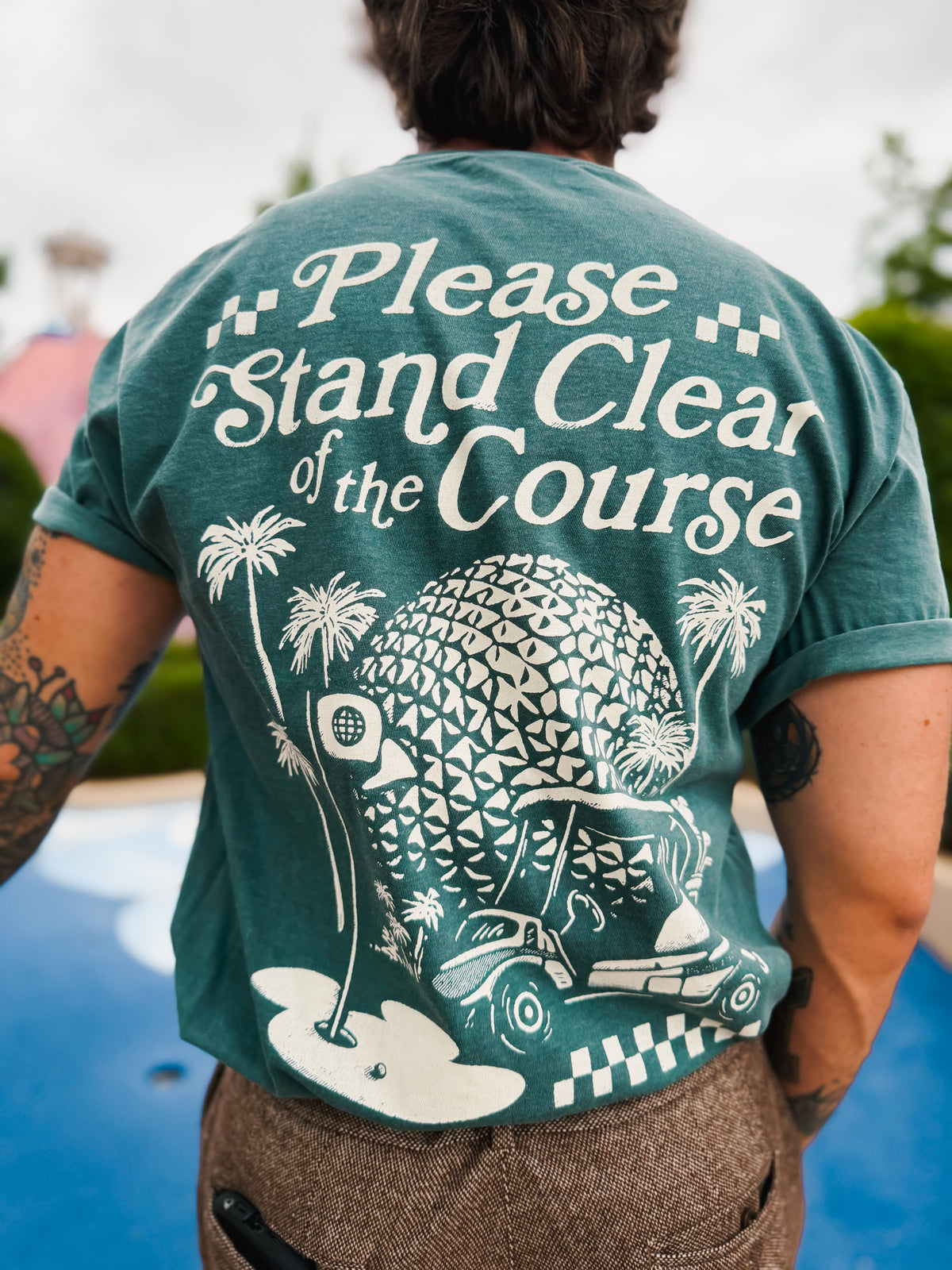Please Stand Clear Of The Course Tee