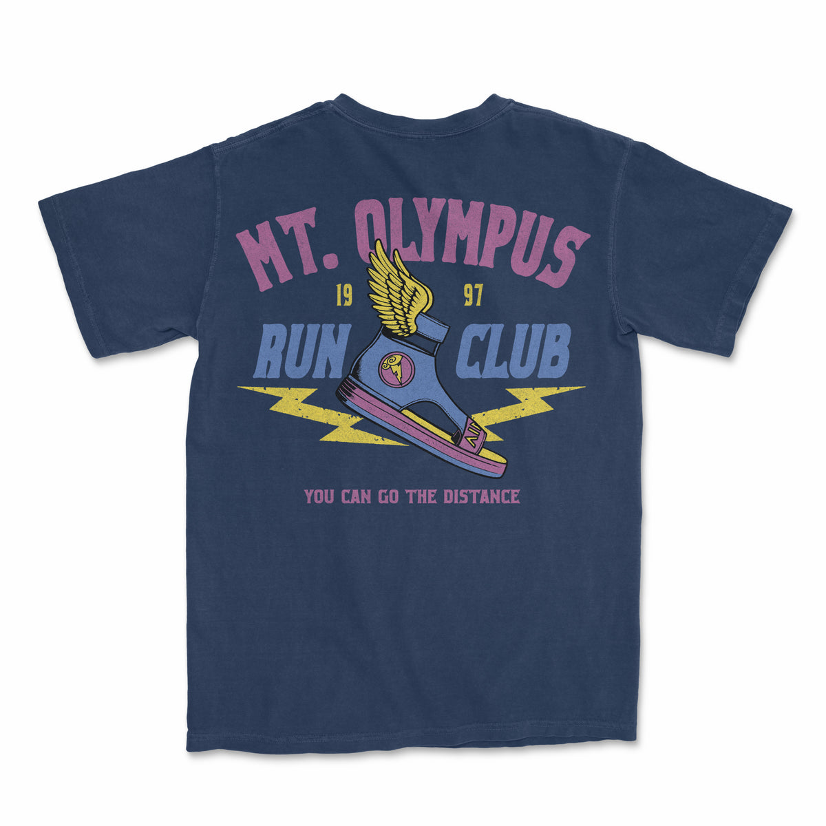 Mt. Olympus Run Club Tee - Navy