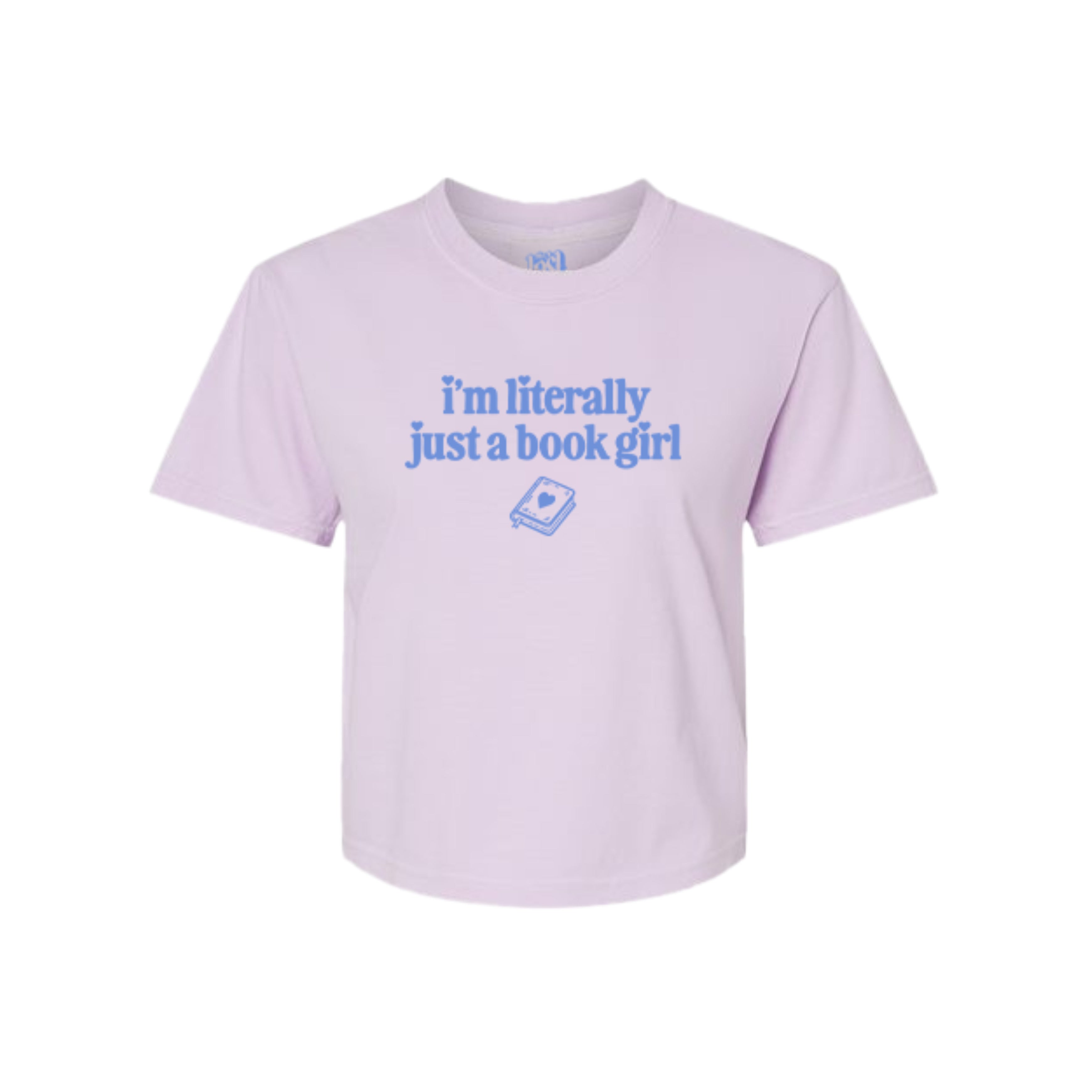 Literally Just A Book Girl Crop Tee