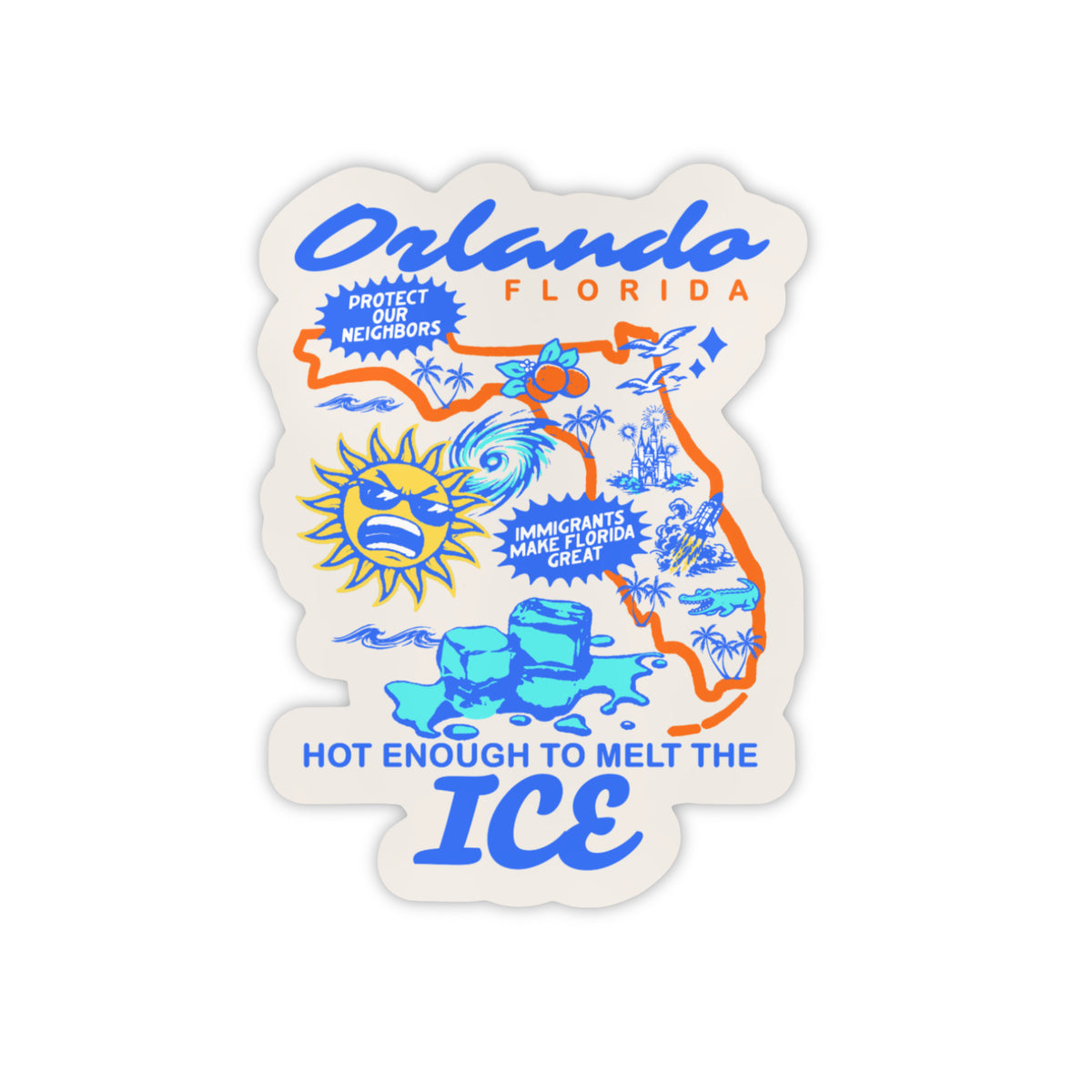 Hot Enough To Melt The ICE Sticker