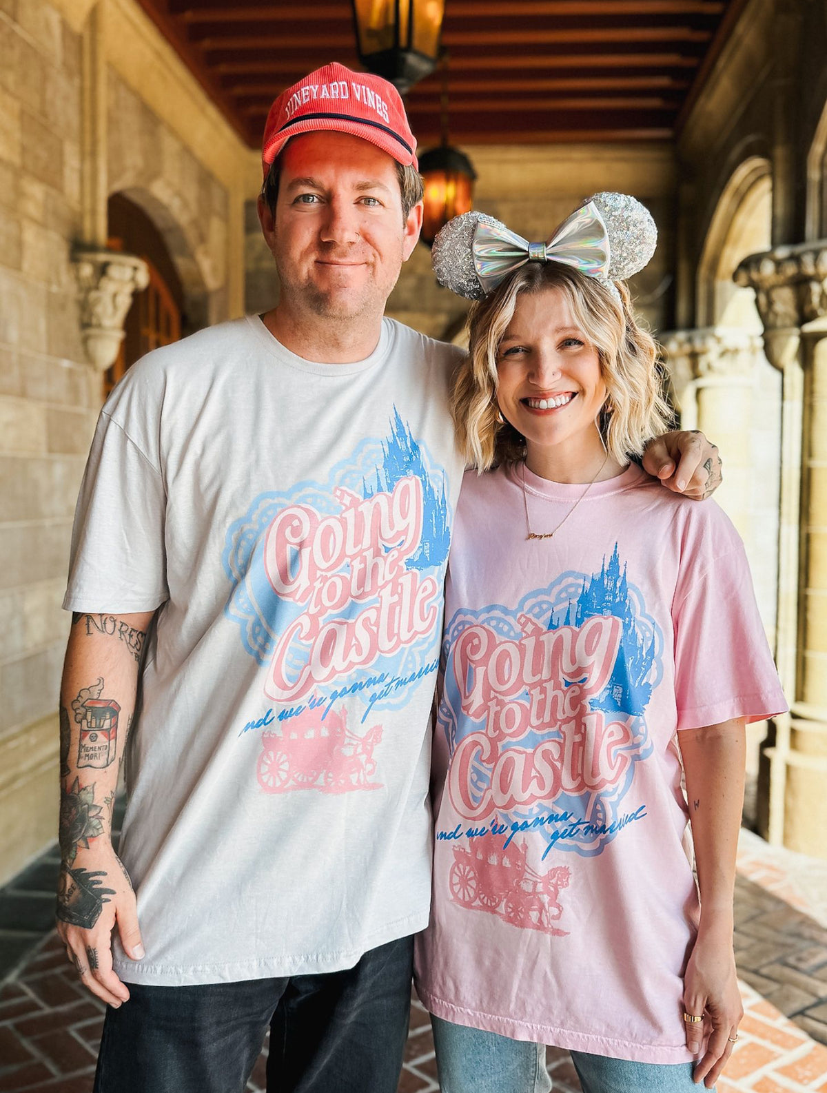 Going to the Castle Tee - Pink