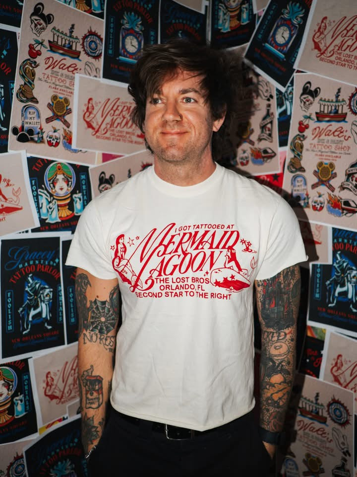 I Got Tattooed At Mermaid Lagoon Tee - Red Variant