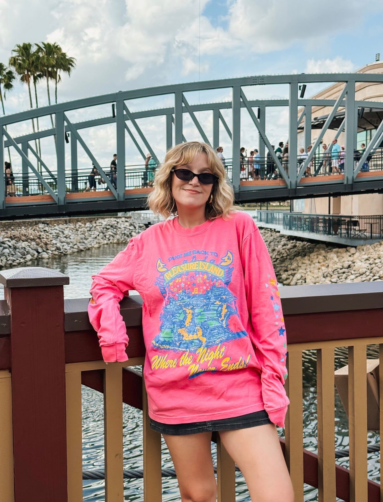 Where The Night Never Ends Long Sleeve Tee - Crunchberry
