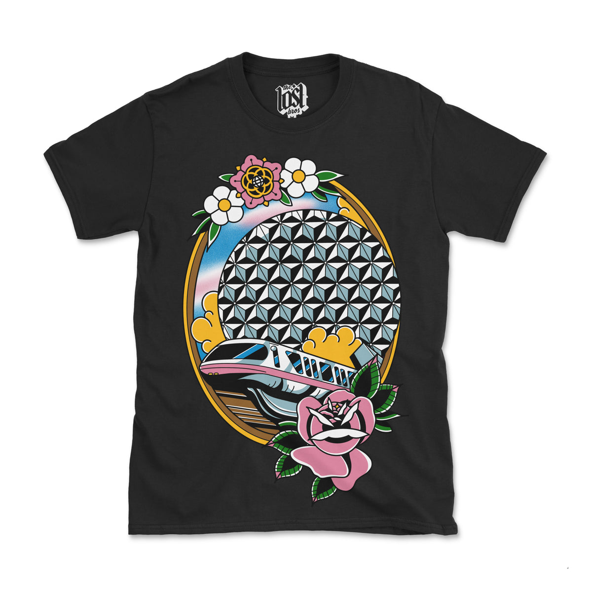 Monorail-cot Tattoo Tee - Black