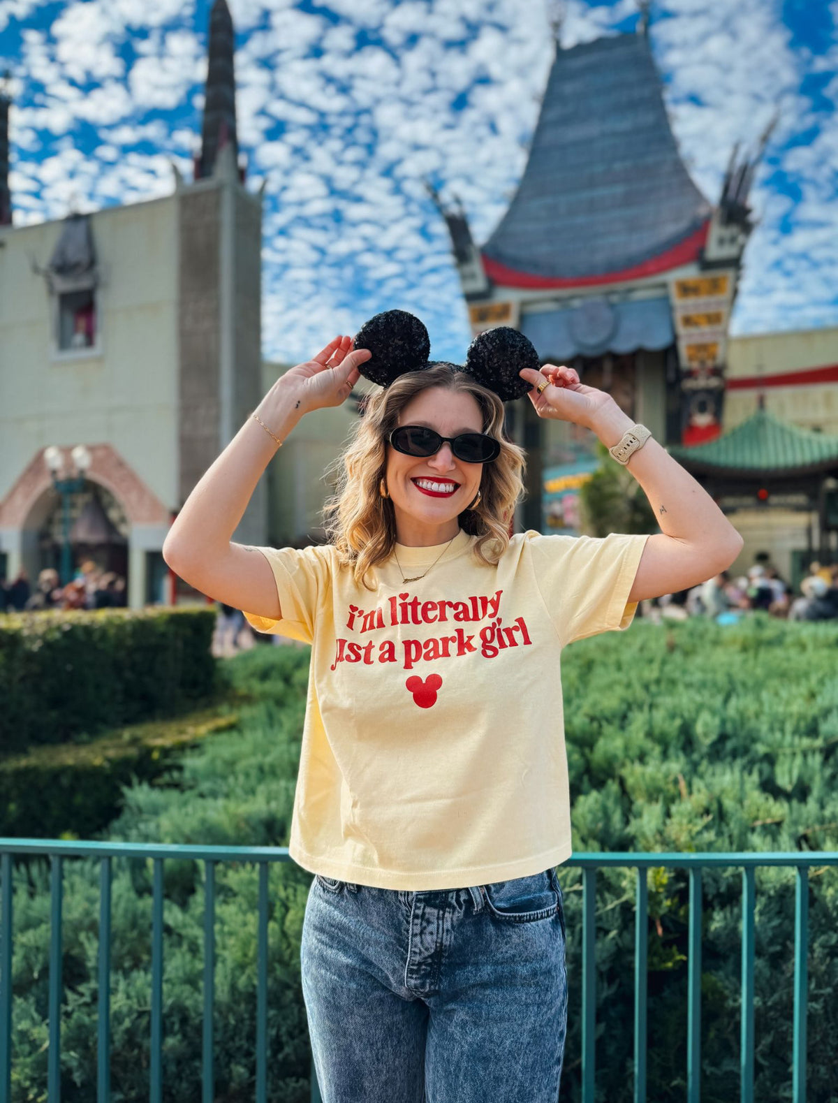 Literally Just A Park Girl Cropped Tee