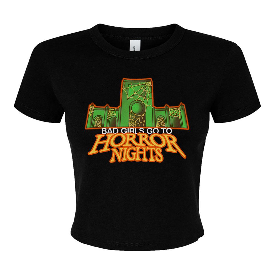 the lost bros Bad Girls Go To Horror Nights Crop Tee