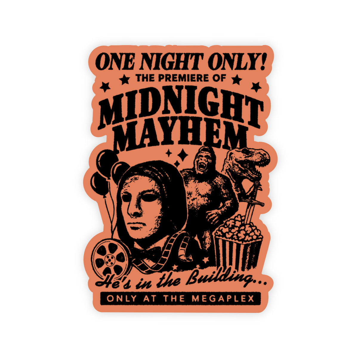 Phantom of the Megaplex Sticker