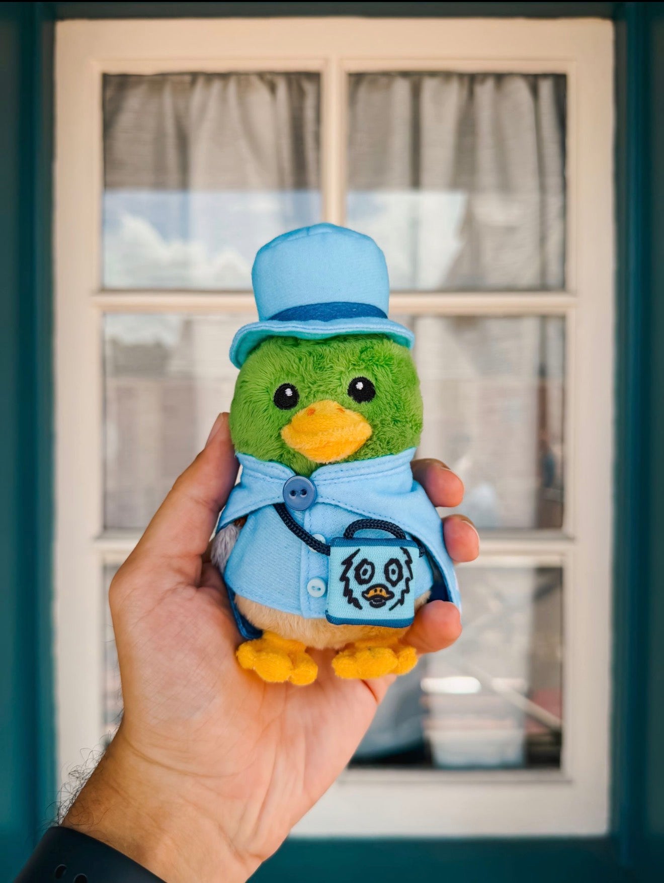 Waddles The Park Duck Keychain - The Haunted Ghost Variant