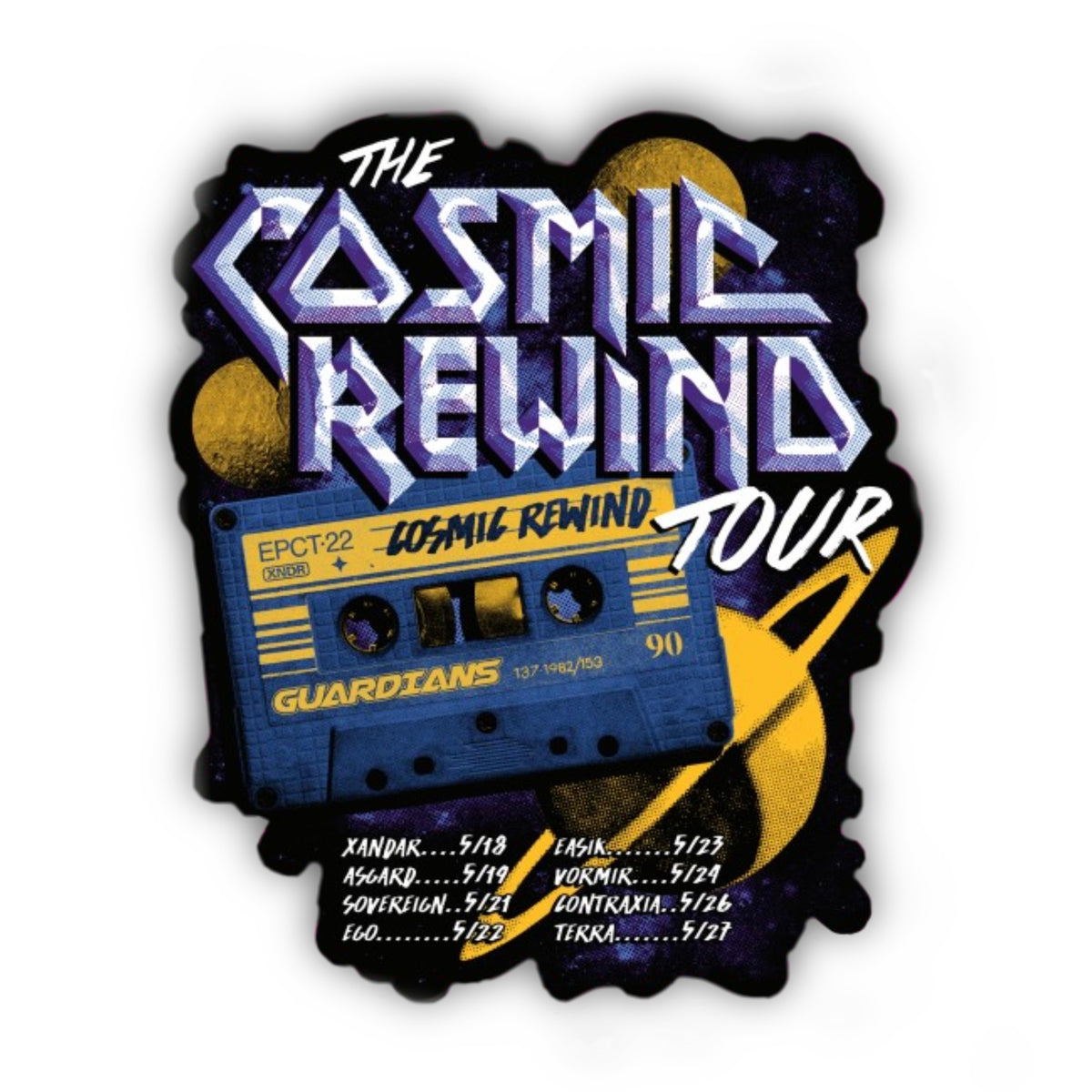 Cosmic Rewind Sticker