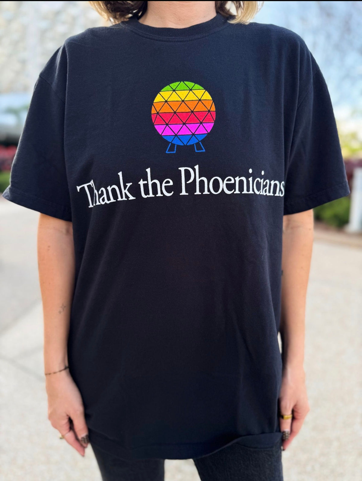 Thank The Phoenicians Tee - The Retro Apple Variant