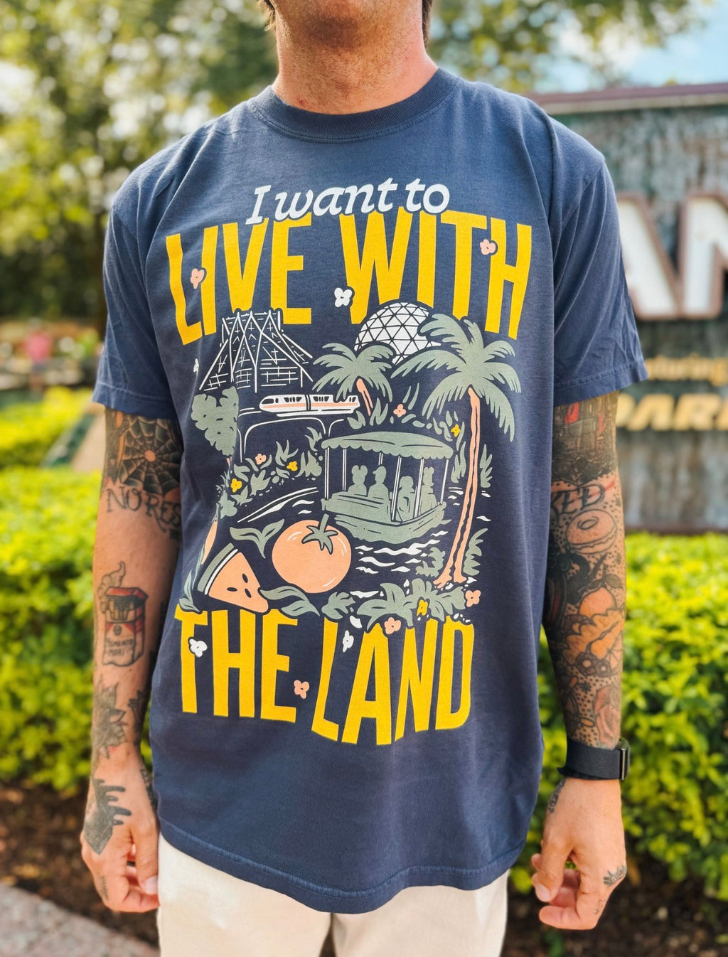 I Want To Live With The Land Tee