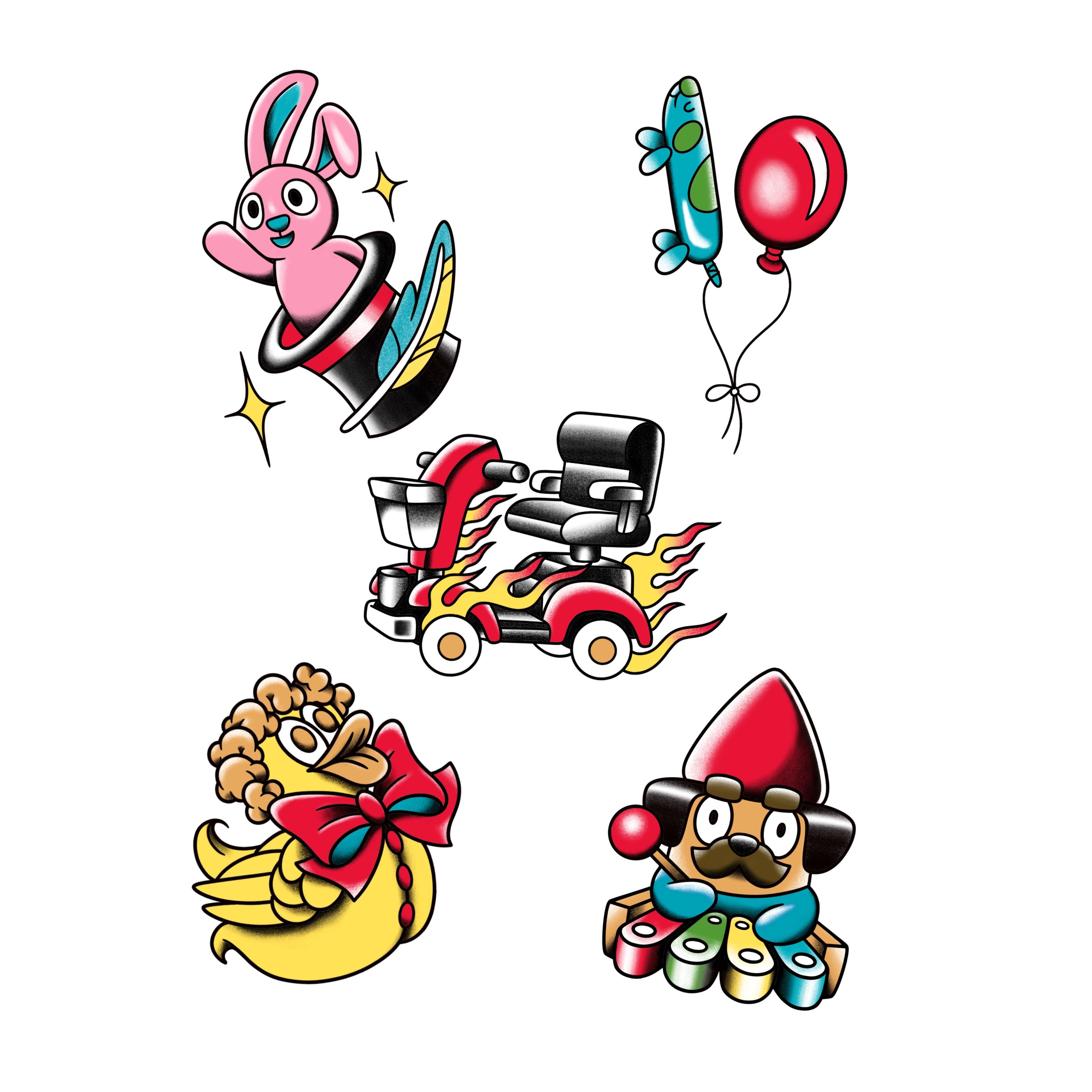 Dollarbucks Tattoo Shop Sticker Pack