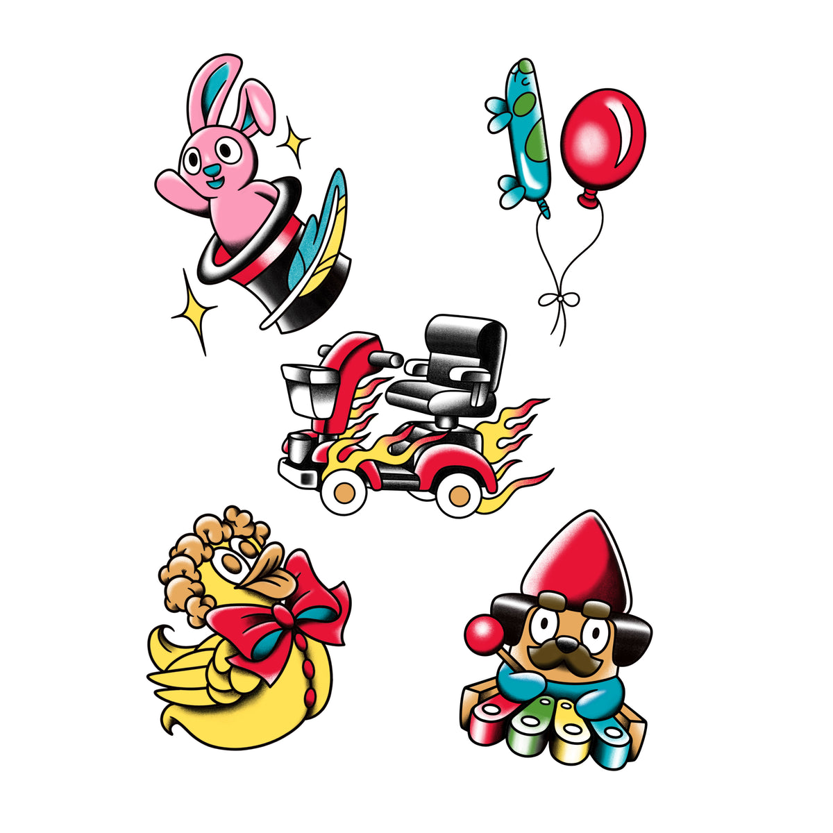 Dollarbucks Tattoo Shop Sticker Pack