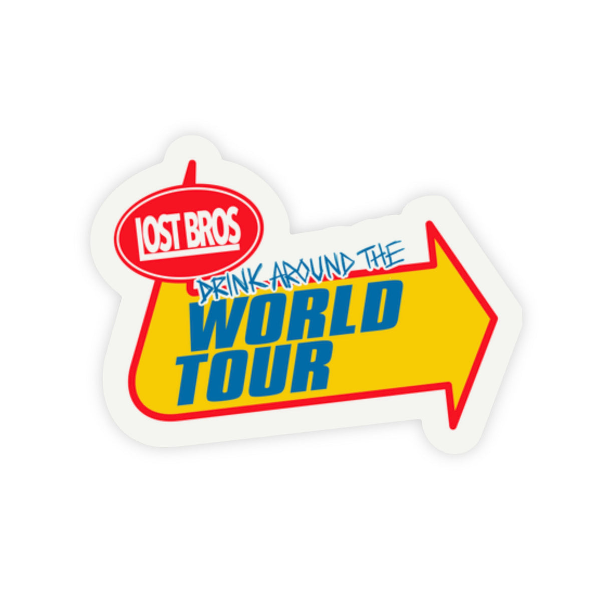 🎁 Drink Around the World Tour Sticker - Warped Variant (100% off)