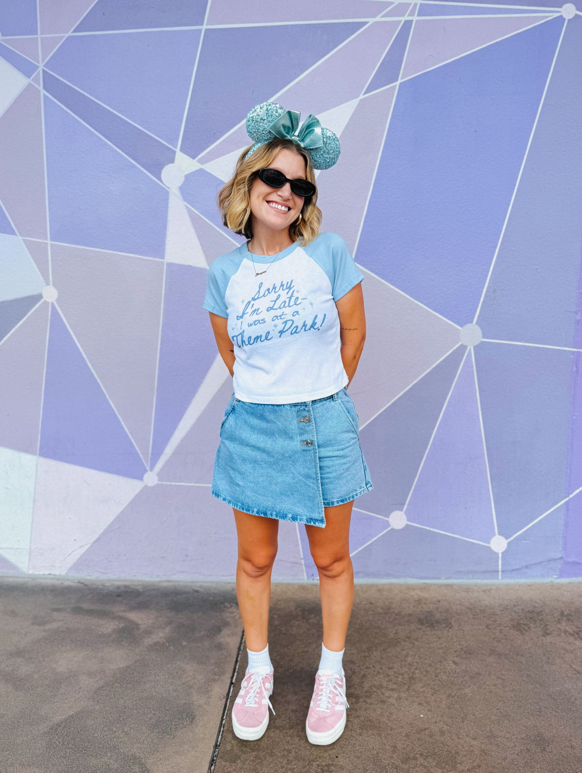 Sorry I’m Late Raglan Crop Tee