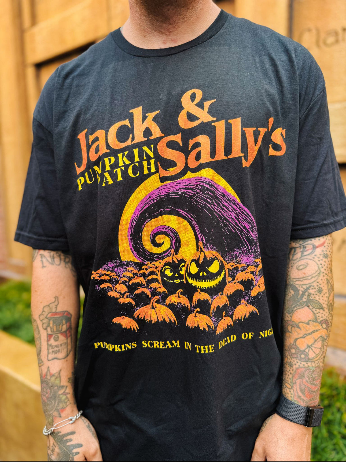 Jack and Sally&#39;s Pumpkin Patch Tee